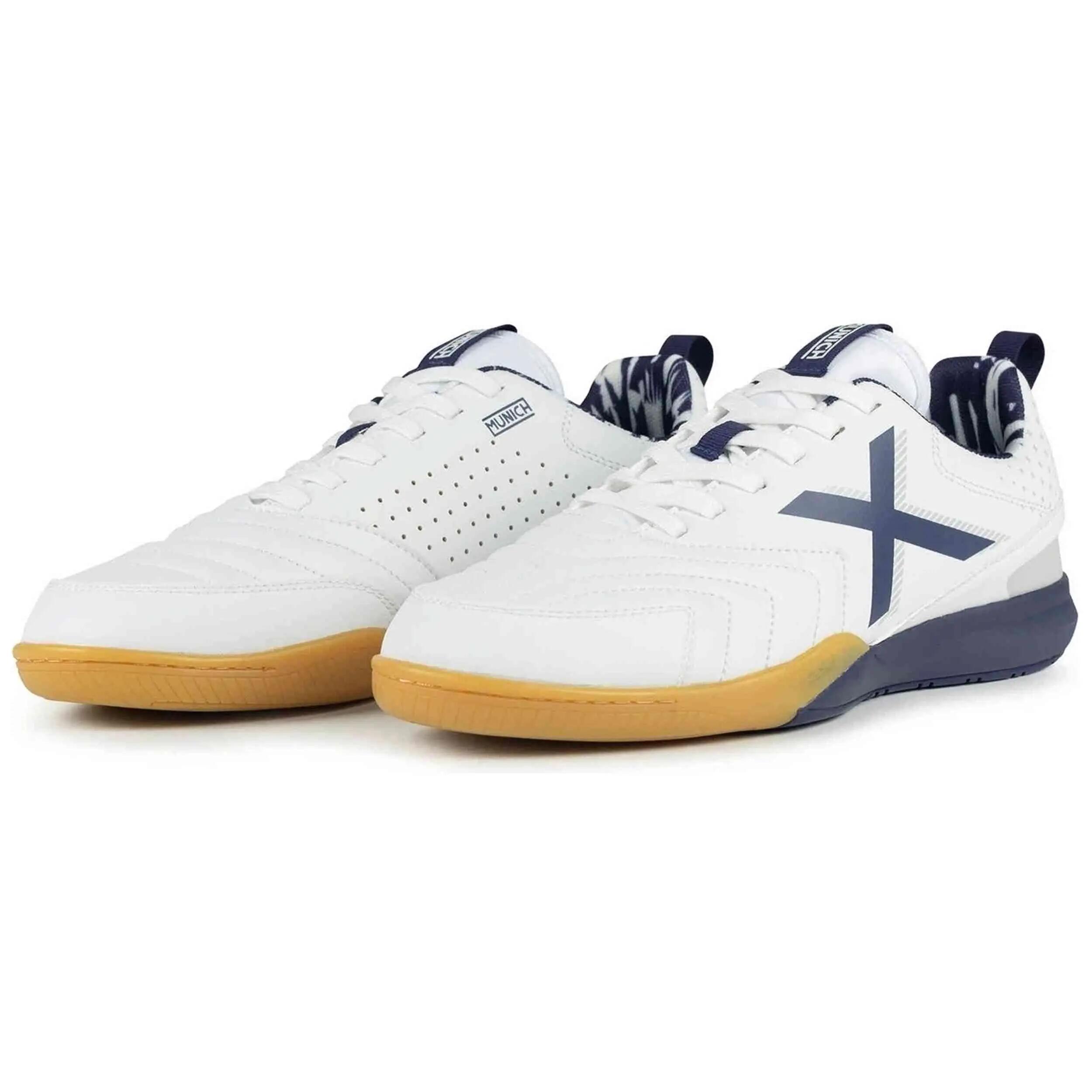 Chaussures de futsal Munich modèle Rondito "Blanco Napa" pour unisexe 2/5