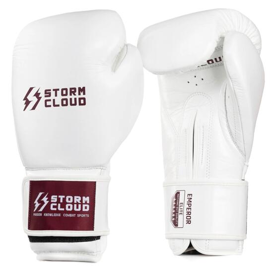 StormCloud Rękawice Bokserskie Emperor Białe 10 oz