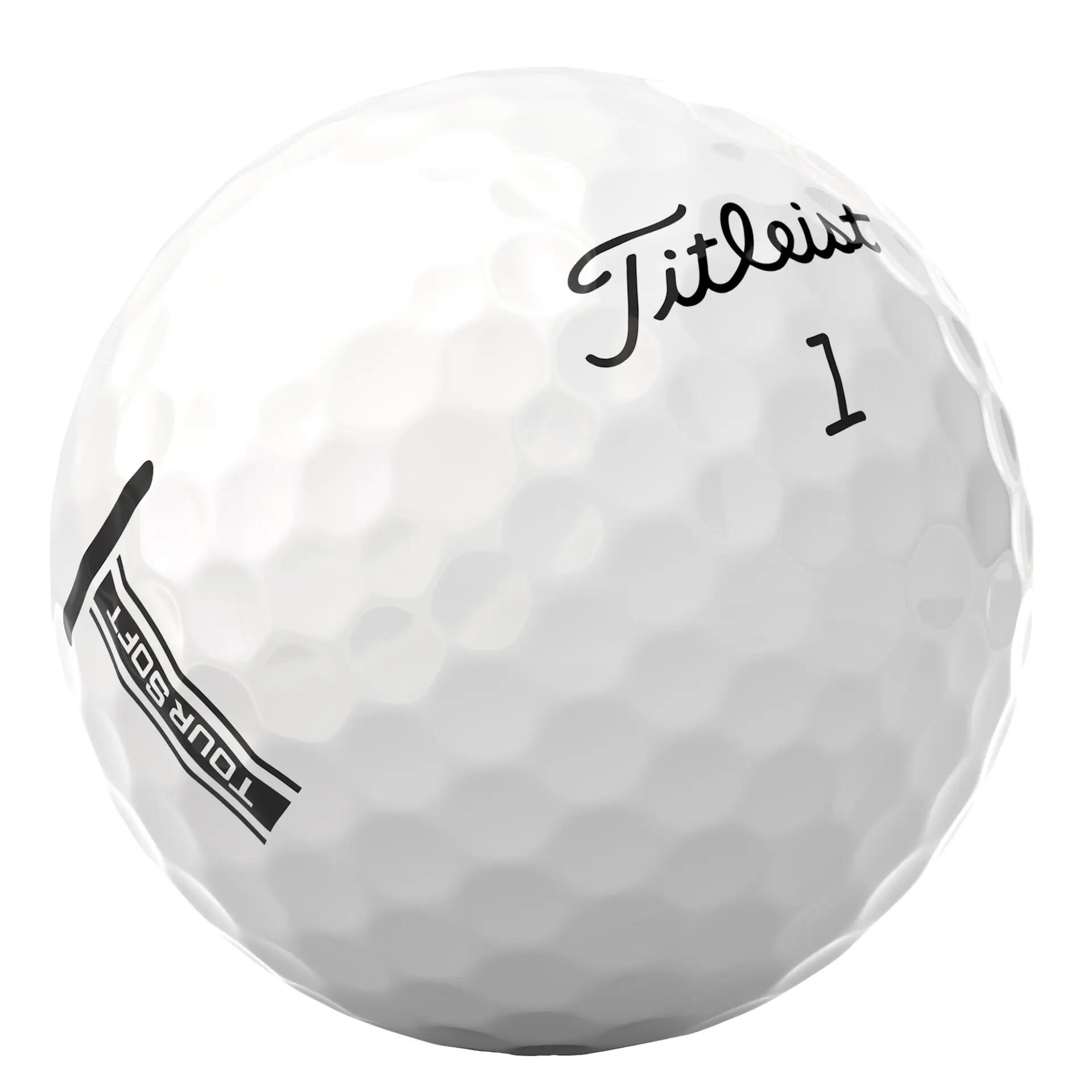 Golfballen lakeballs - 25 stuks - wit - Titleist Tour Soft 2/4