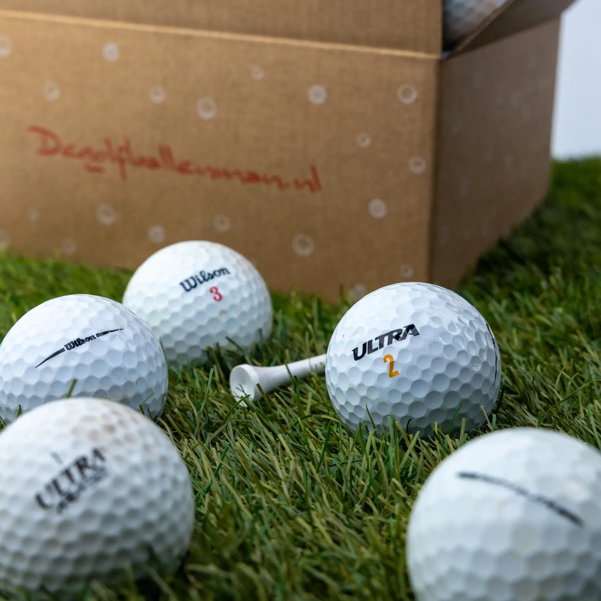 Golfballen lakeballs - 25 stuks - wit - Wilson Ultra 2/3