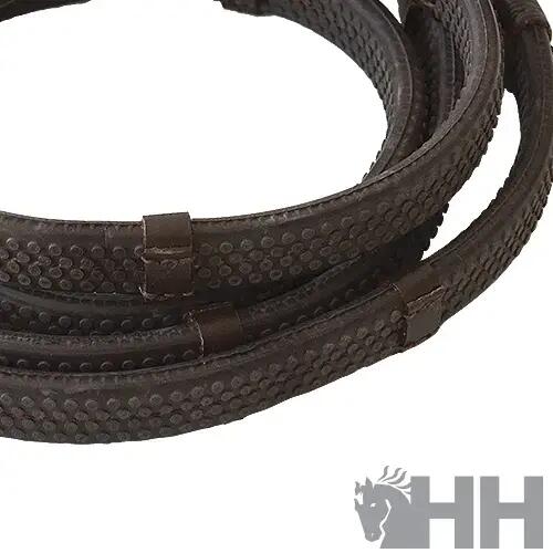 Rênes pour cheval avec craquets caoutchouc Lexhis 2/2