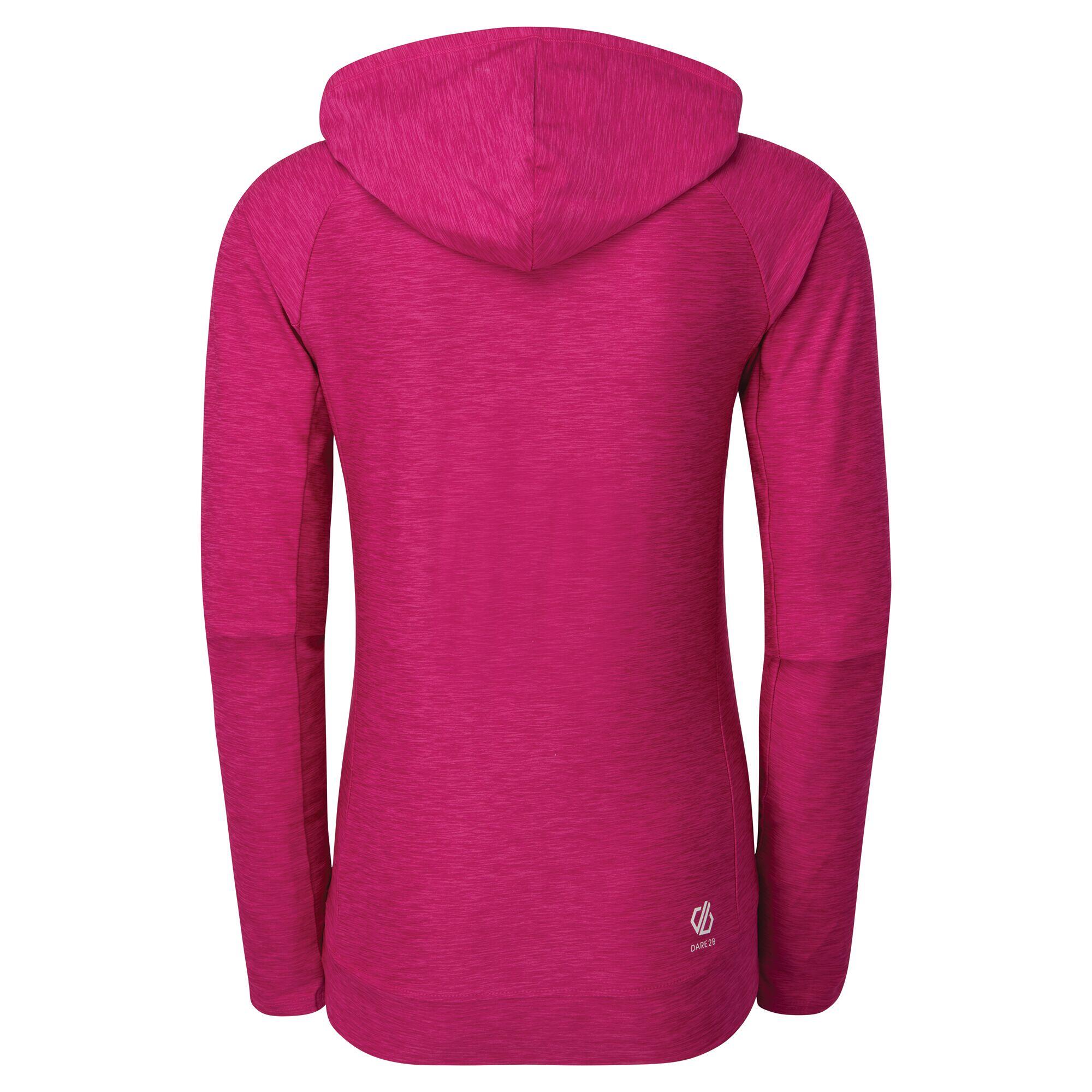 Womens/Ladies Sprint City Lightweight Hoodie (Ebony Grey) 2/5