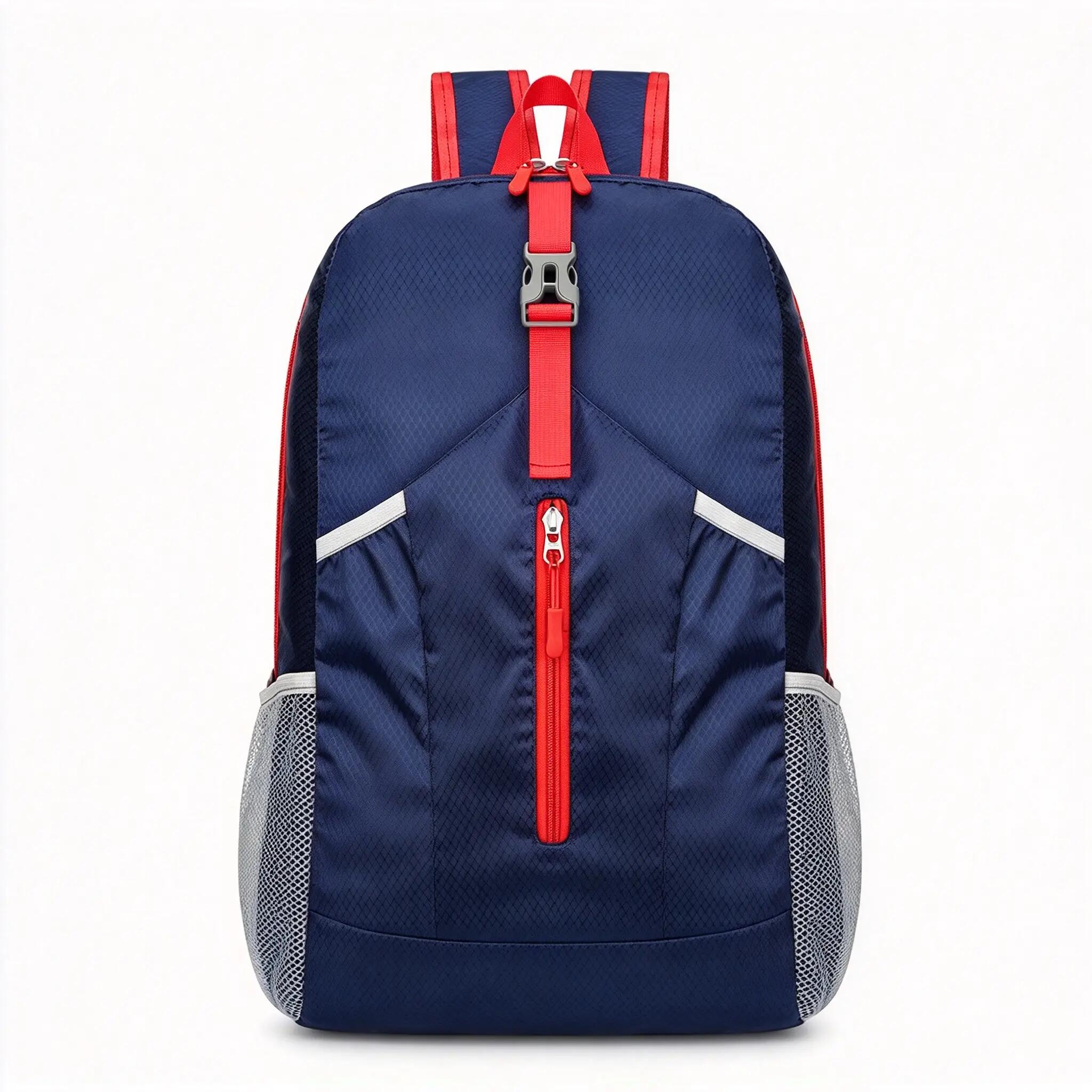 Sac à dos pliable ultra léger déperlant grande capacité Bleu ciel 1/5