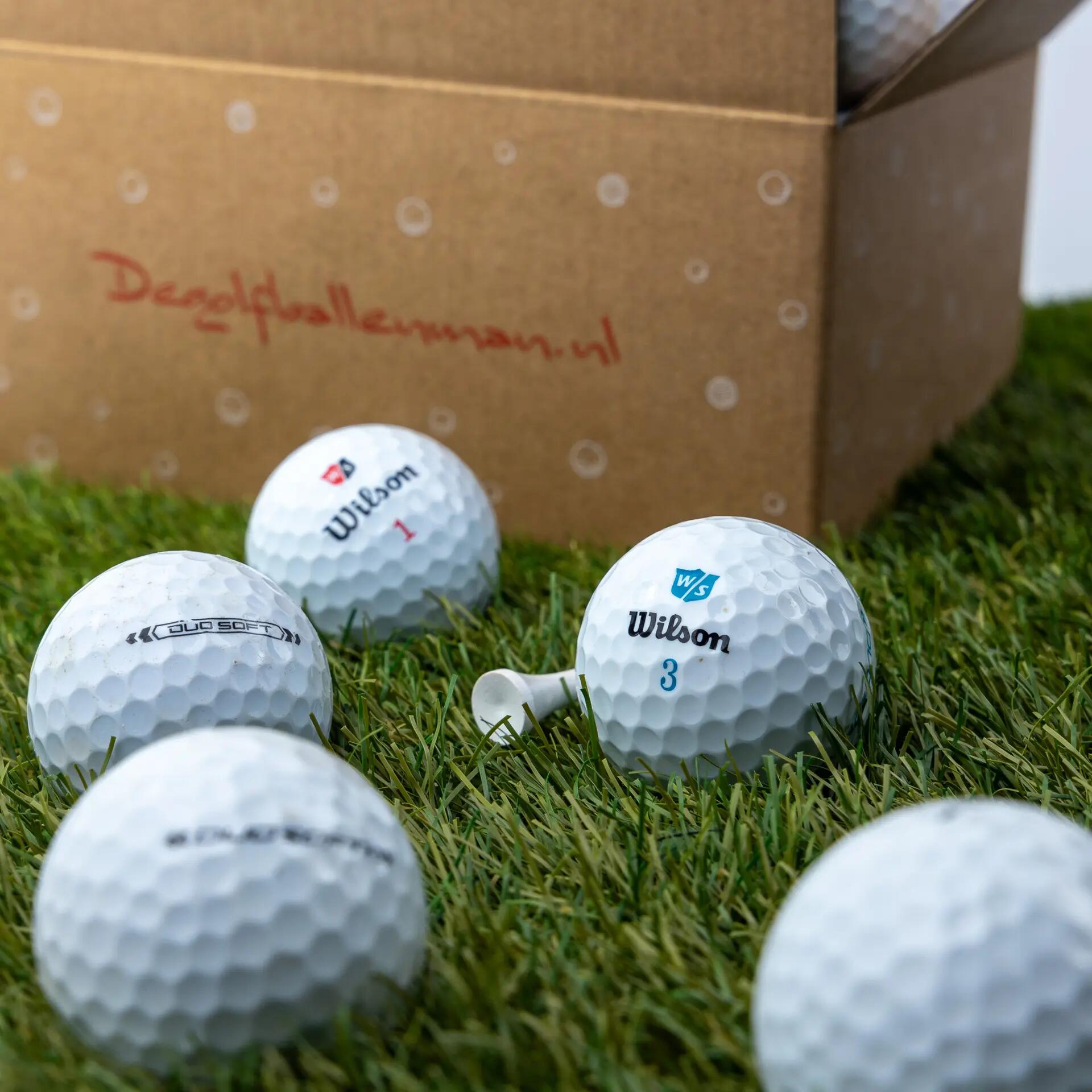 Golfballen lakeballs - 25 stuks - wit - Wilson Staff Duo Soft 2/4