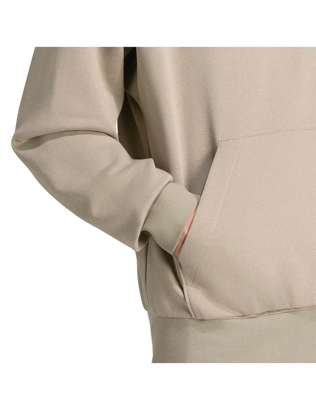 Sweatshirts polaires pour hommes Adidas Feelcozy marron. 6/6
