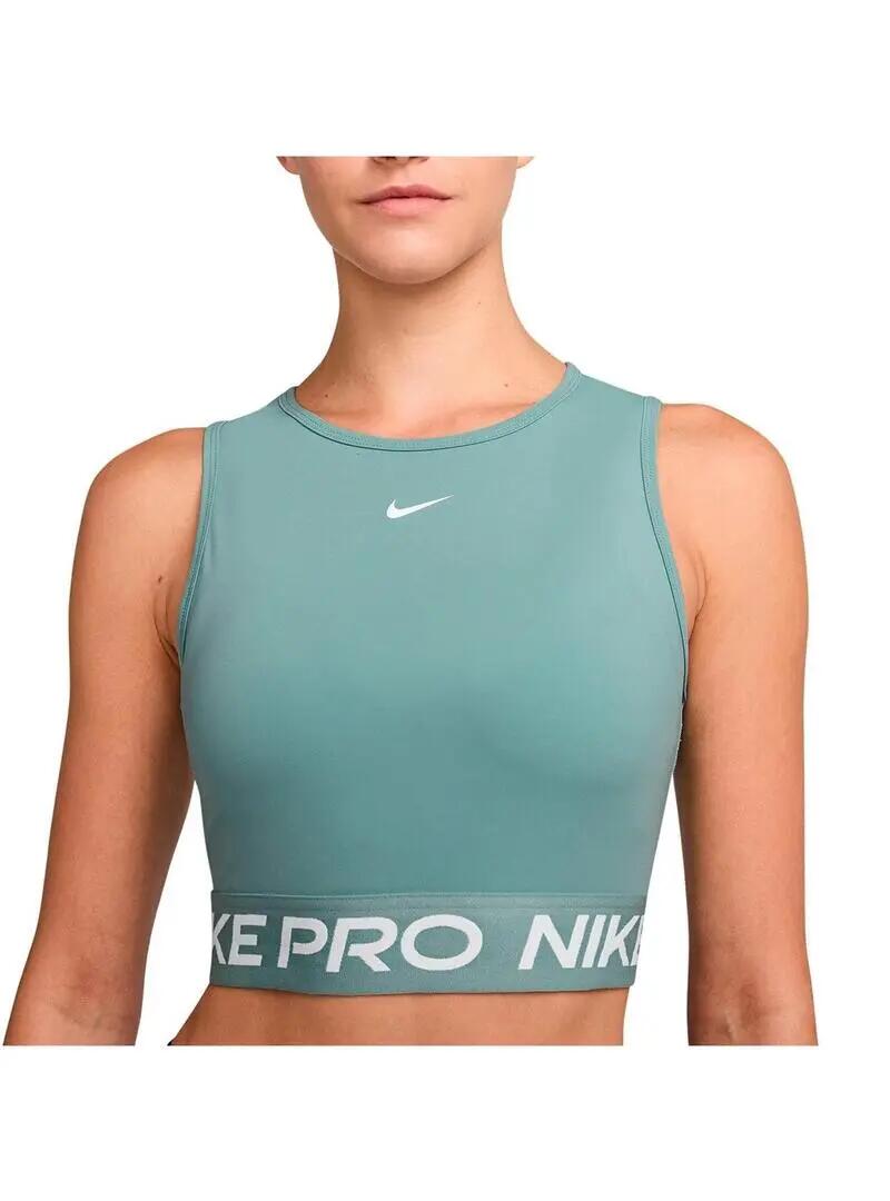 Camiseta para Mulher Nike Nike pro Verde 3/3