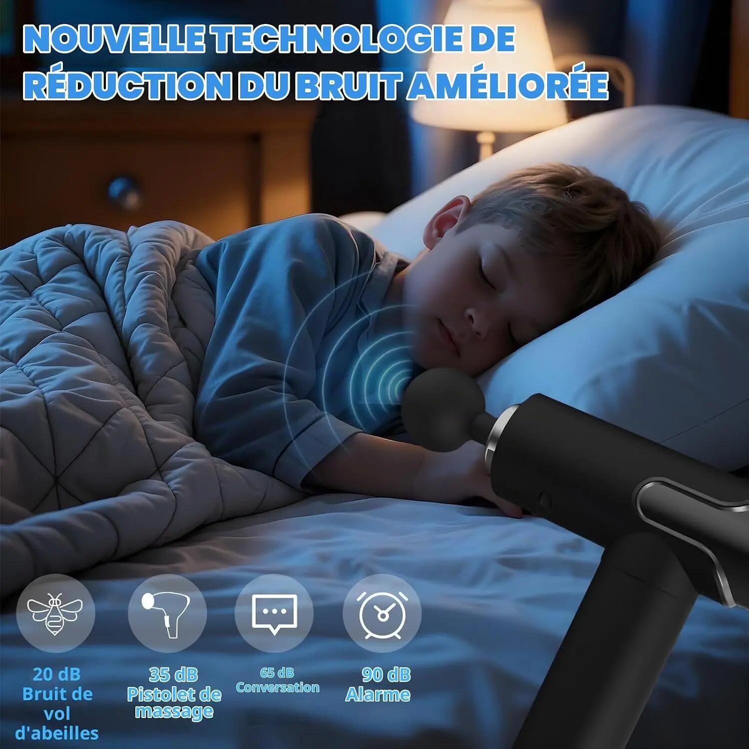 Pistolet De Massage, Masser les muscles, Appareil de Masseur de Muscle Profond 3/6