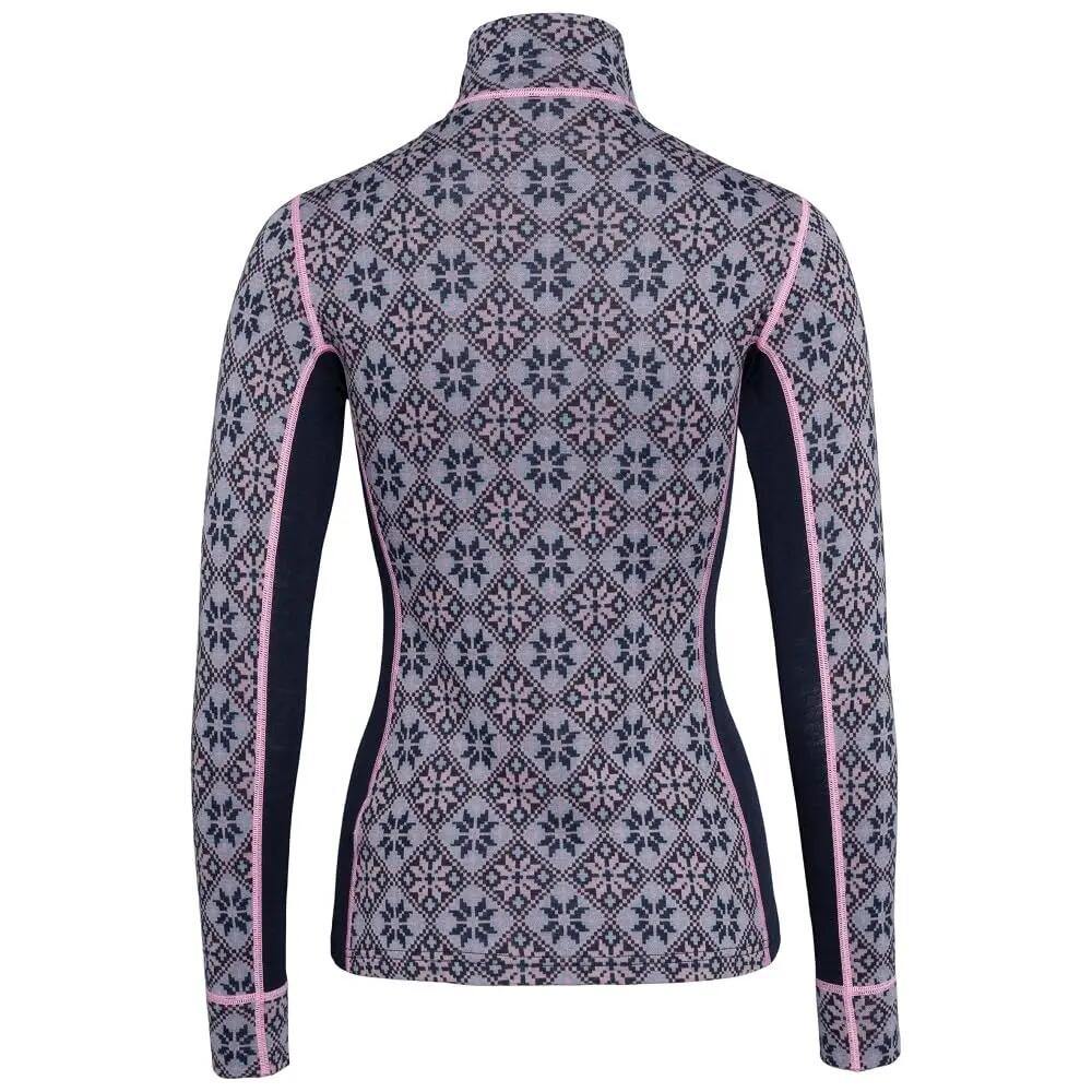 Basislaag - Skiën - Dames - Rose H/Z - Merino - Blauw 2/2