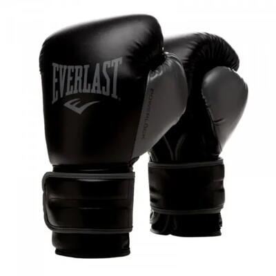 Bokshandschoenen - boksen - everlast powerlock 2r - zwart/goud 16 oz