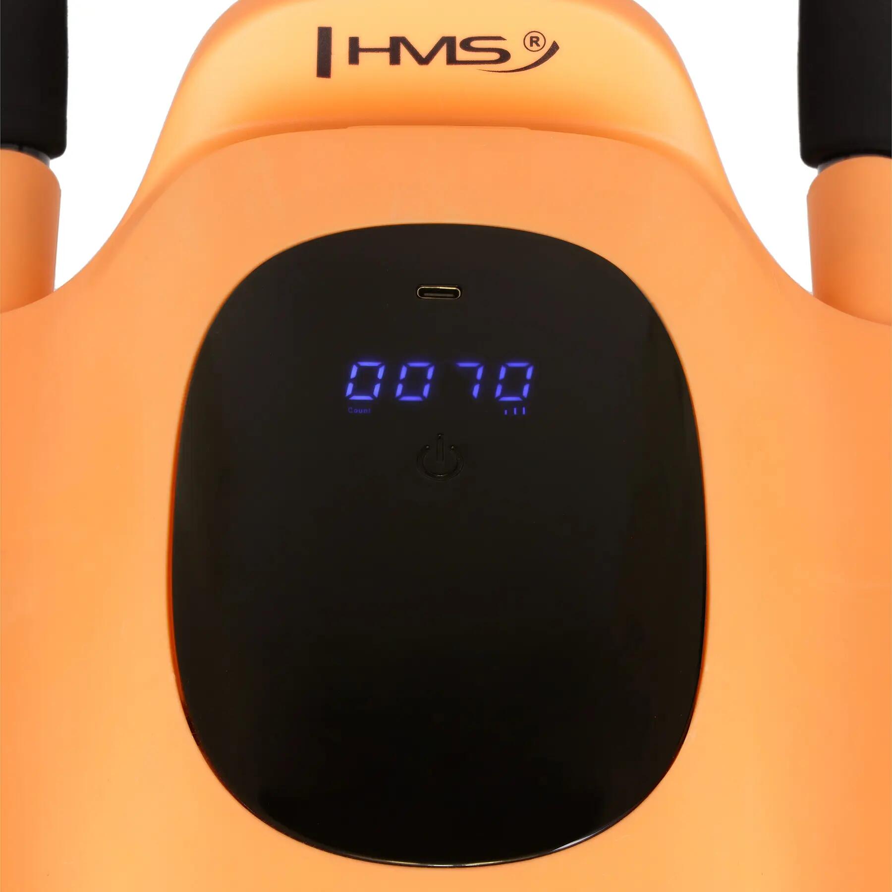 Unisex Fitness Bauchroller mit Rückholautomatik, Armstütze und Display KA34 HMS 7/10