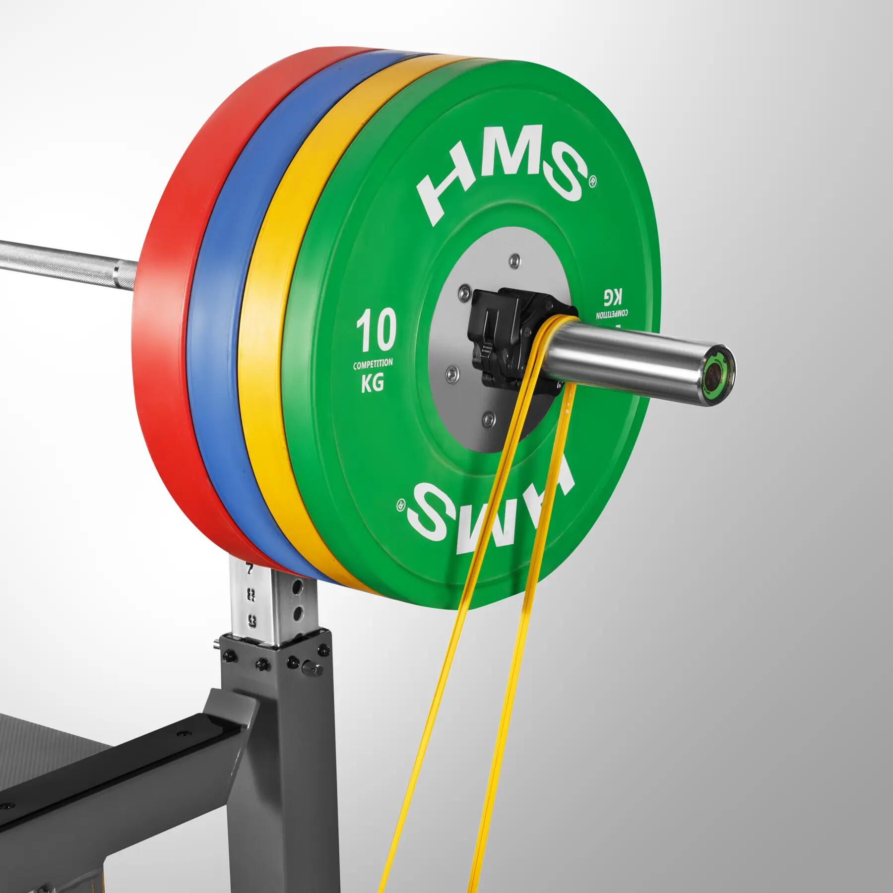 Banc de musculation avec supports pour haltères HMS LS6803, jusqu'à 700 kg 7/10