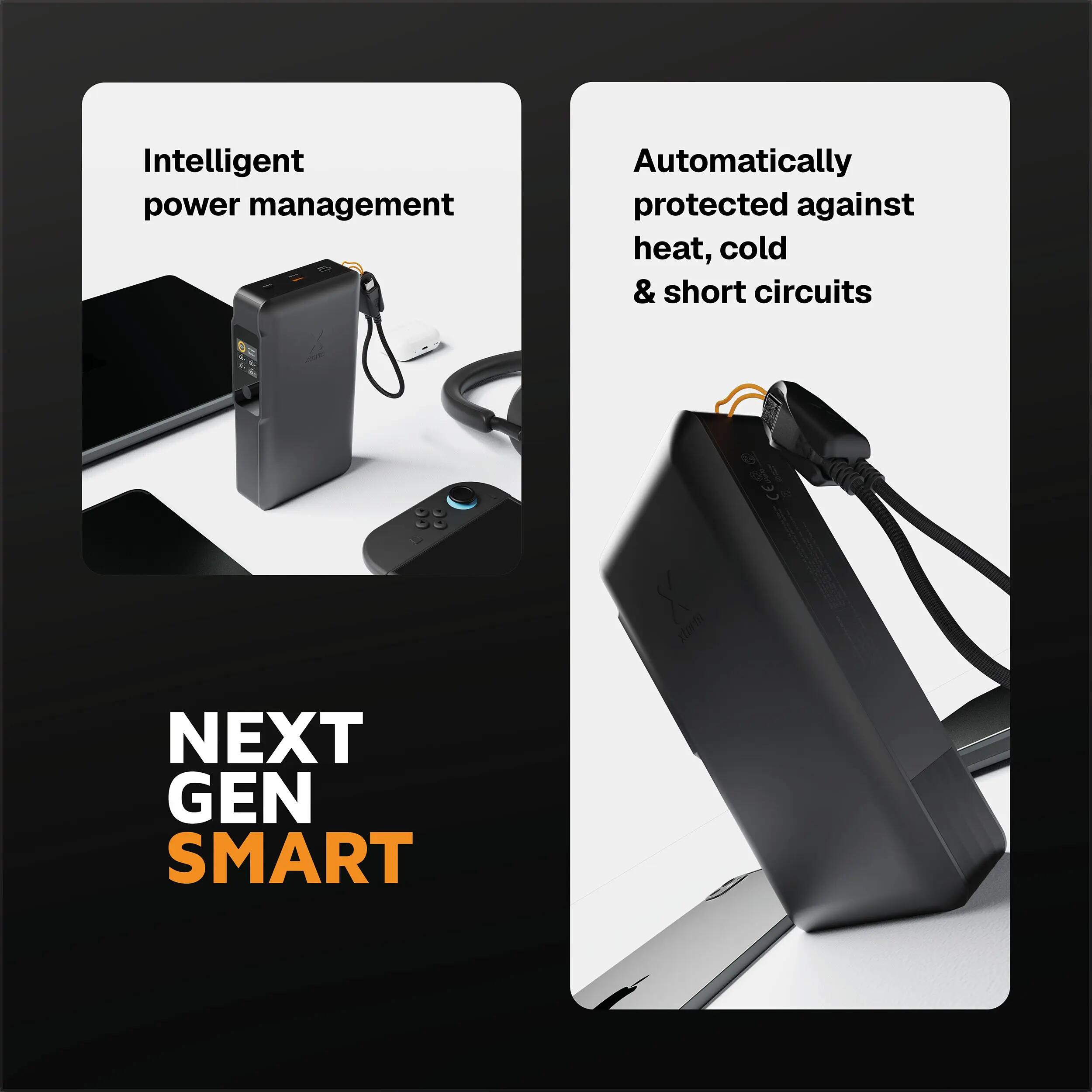 Xtorm NextGen6 100W Batterie externe 60.000 mAh - 2 x USB-C / 1 x USB-A - Noir 7/7
