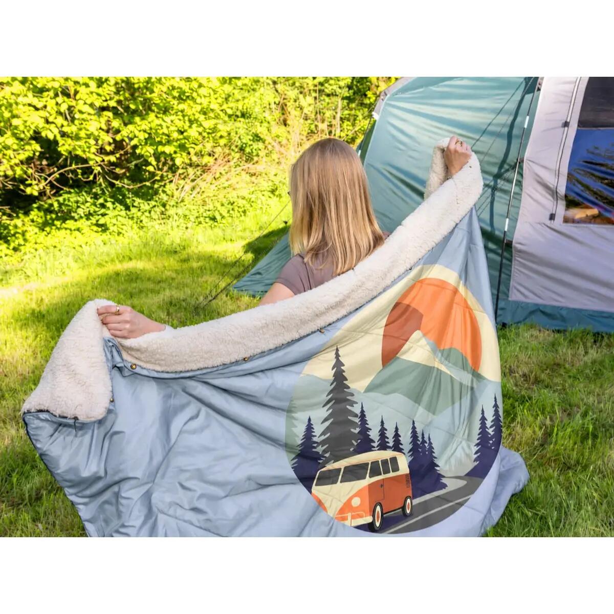 Campingdeken Liva - 4-in-1 outdoor deken - slaapzak - kussen - waterdicht 4/15