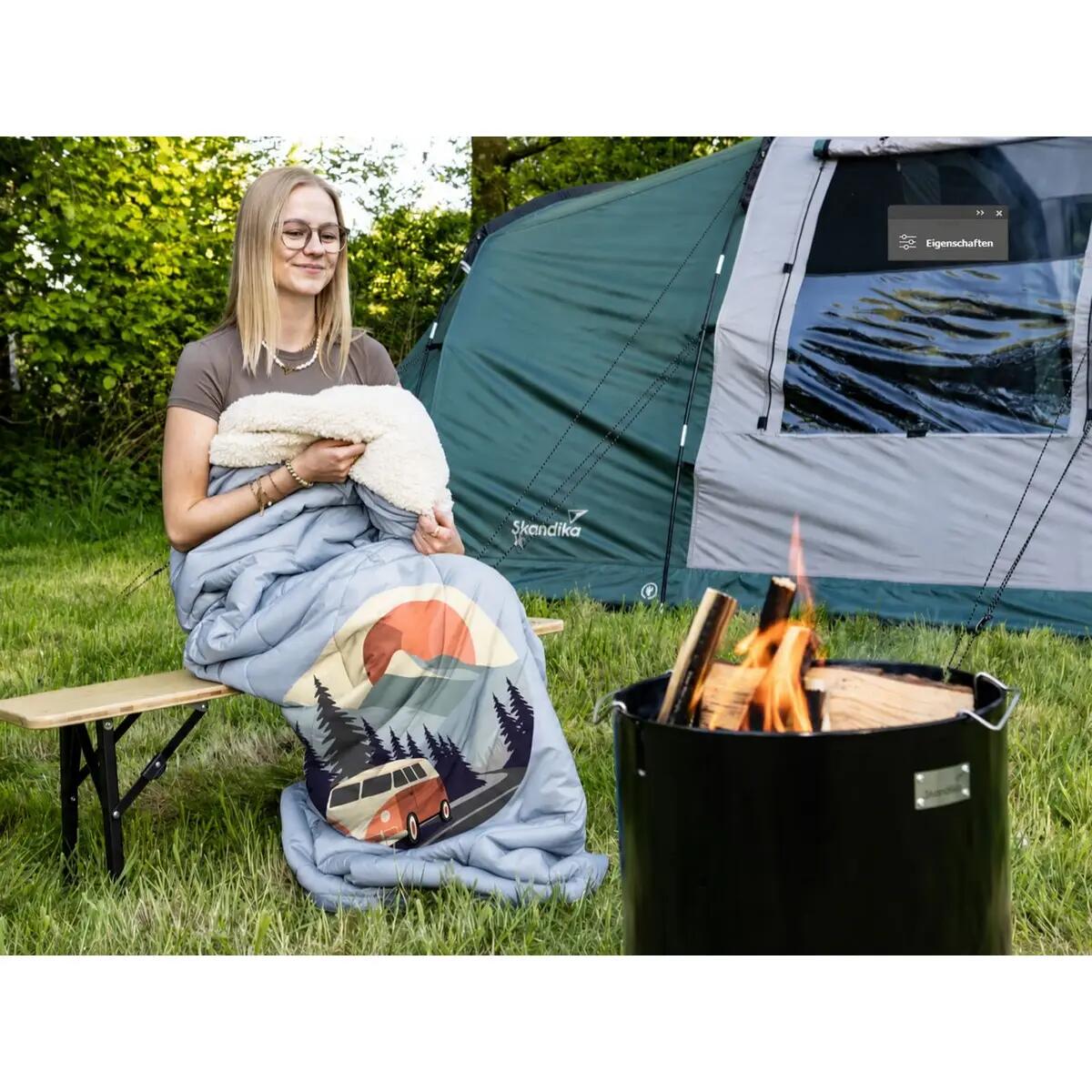 Campingdeken Liva - 4-in-1 outdoor deken - slaapzak - kussen - waterdicht 3/15