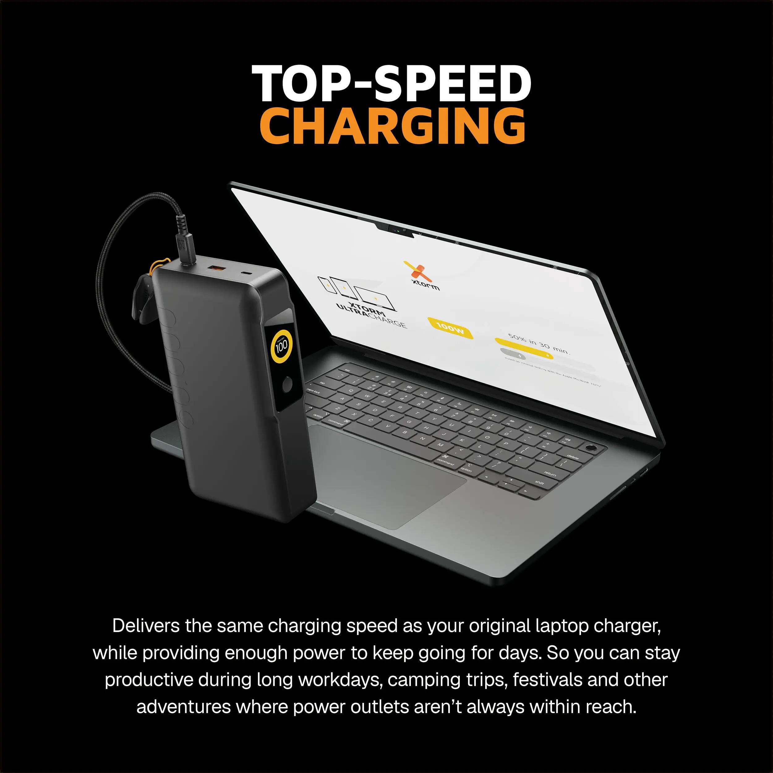 Xtorm NextGen6 100W Batterie externe 60.000 mAh - 2 x USB-C / 1 x USB-A - Noir 3/7