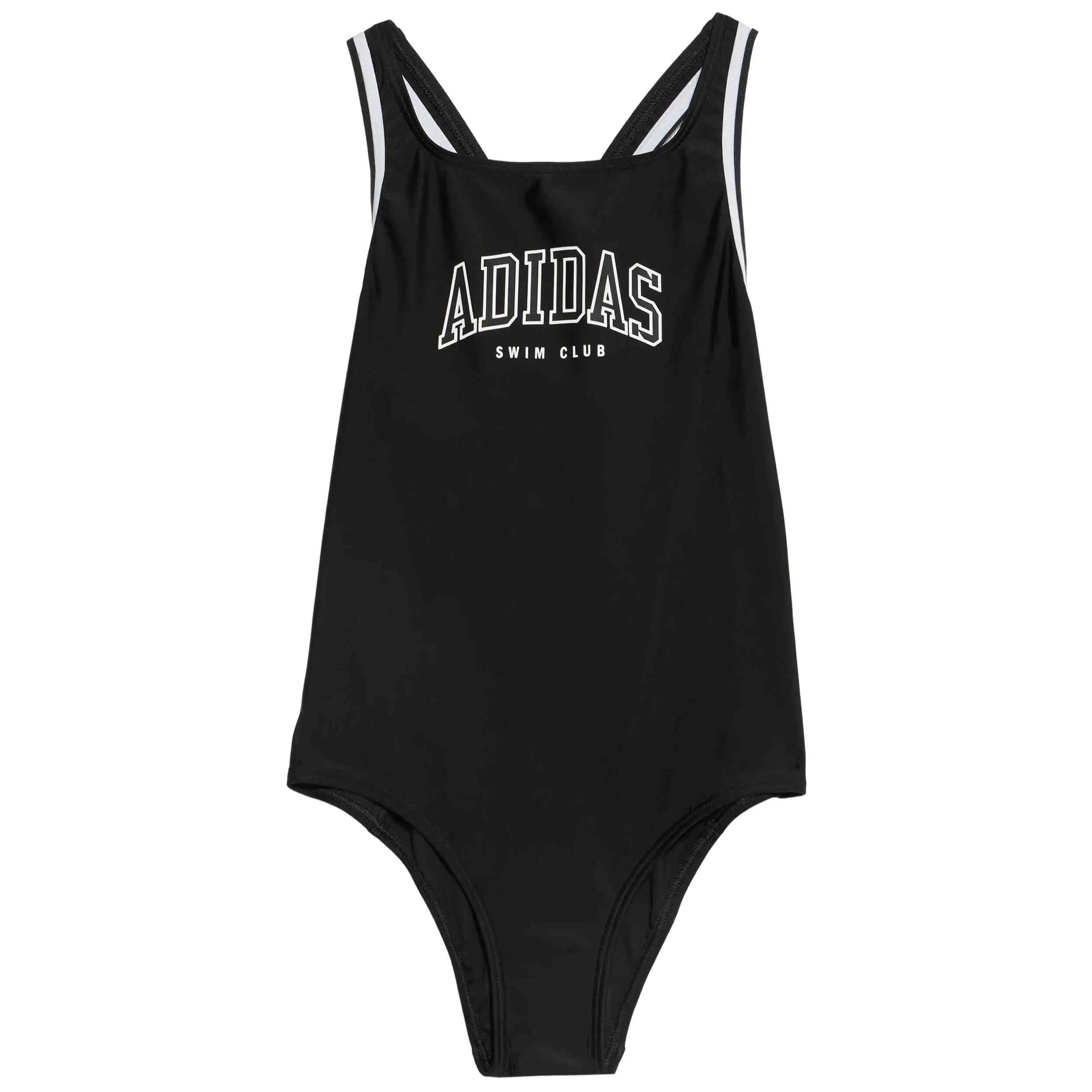 Maillot de bain Adidas modèle Collegiate "BLACK/WHITE" pour filles 1/3