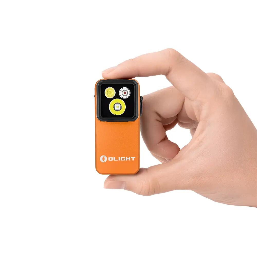 Lanterna articulada Olight Oclip 2 Pro com clip 360° e luz vermelha 2/3
