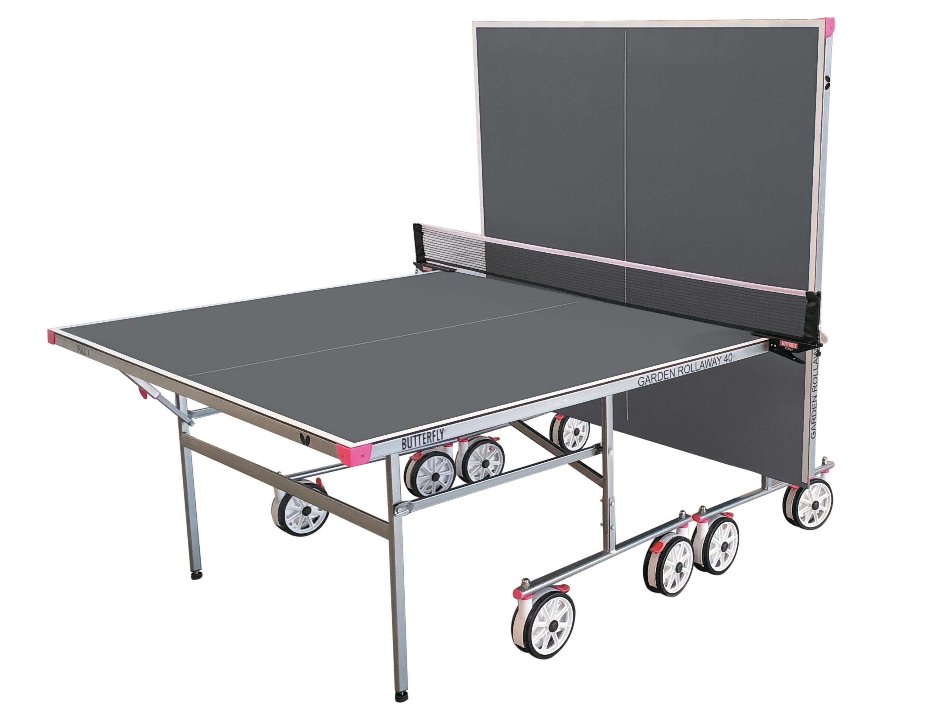 BUTTERFLY GARDEN 40 TABLE TENNIS TABLE GREY 2/4