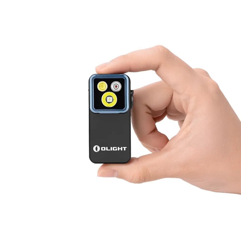 Lanterna articulada Olight Oclip 2 Pro com clip 360° e luz vermelha 2/3