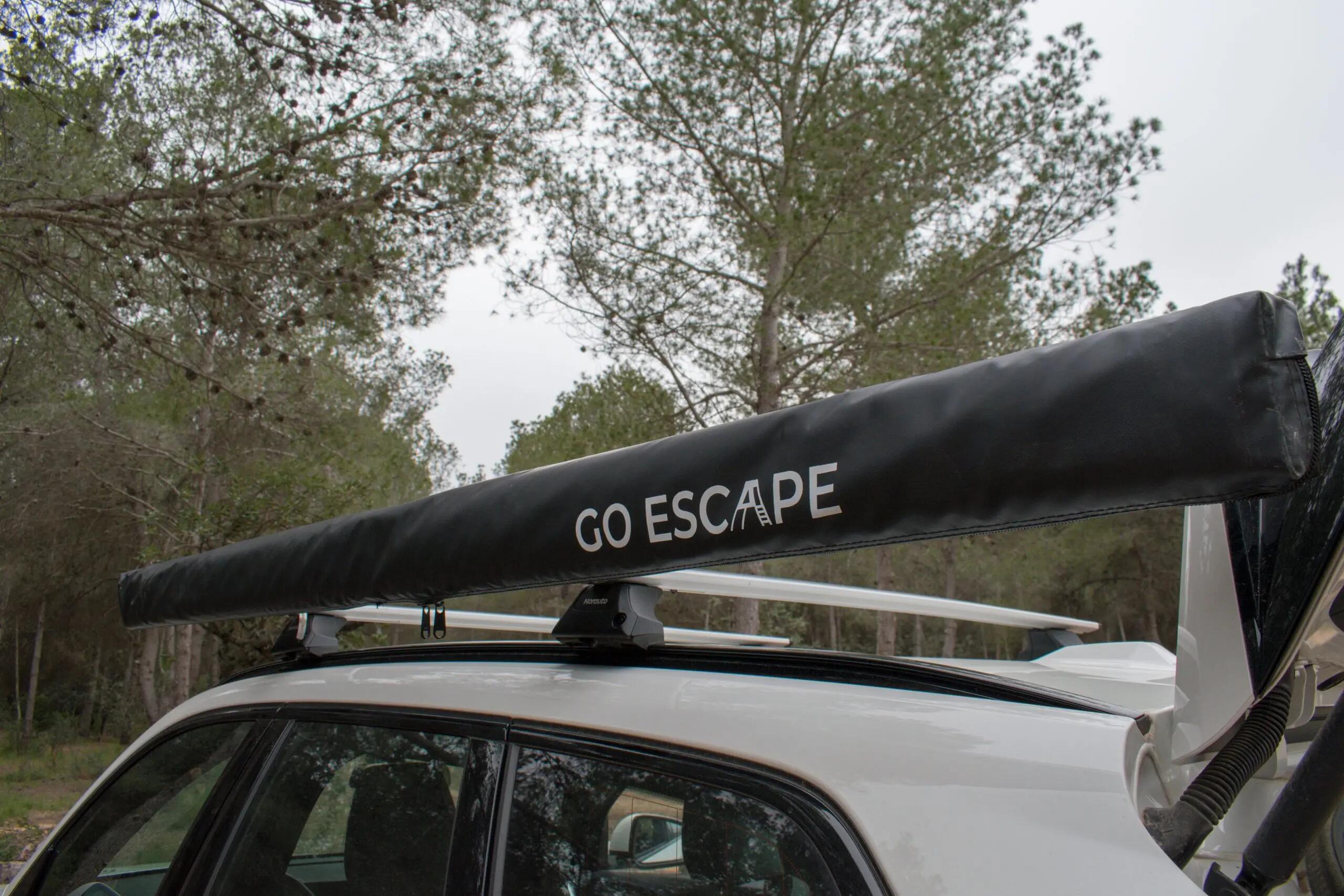 Toldo lateral para coche GO ESCAPE Ibiza - Camping - Impermeable - Caqui 2/8