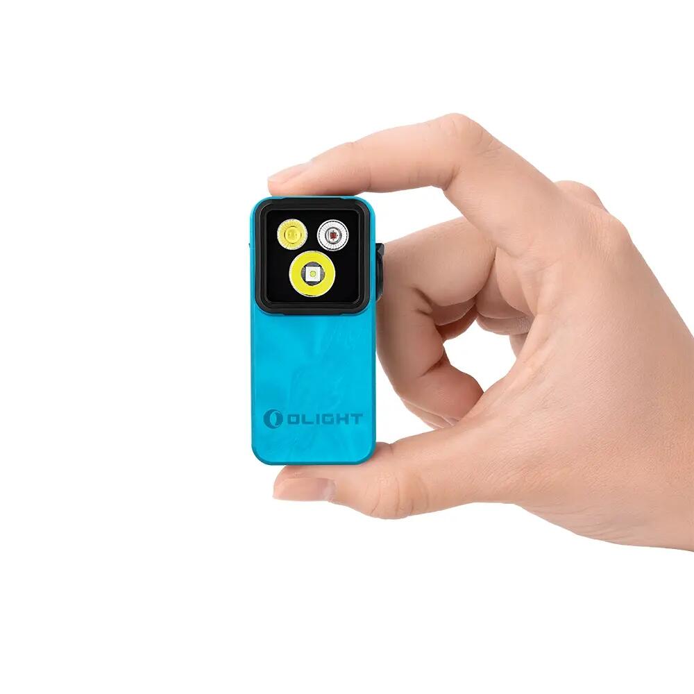Lanterna articulada Olight Oclip 2 Pro com clip 360° e luz vermelha 2/3