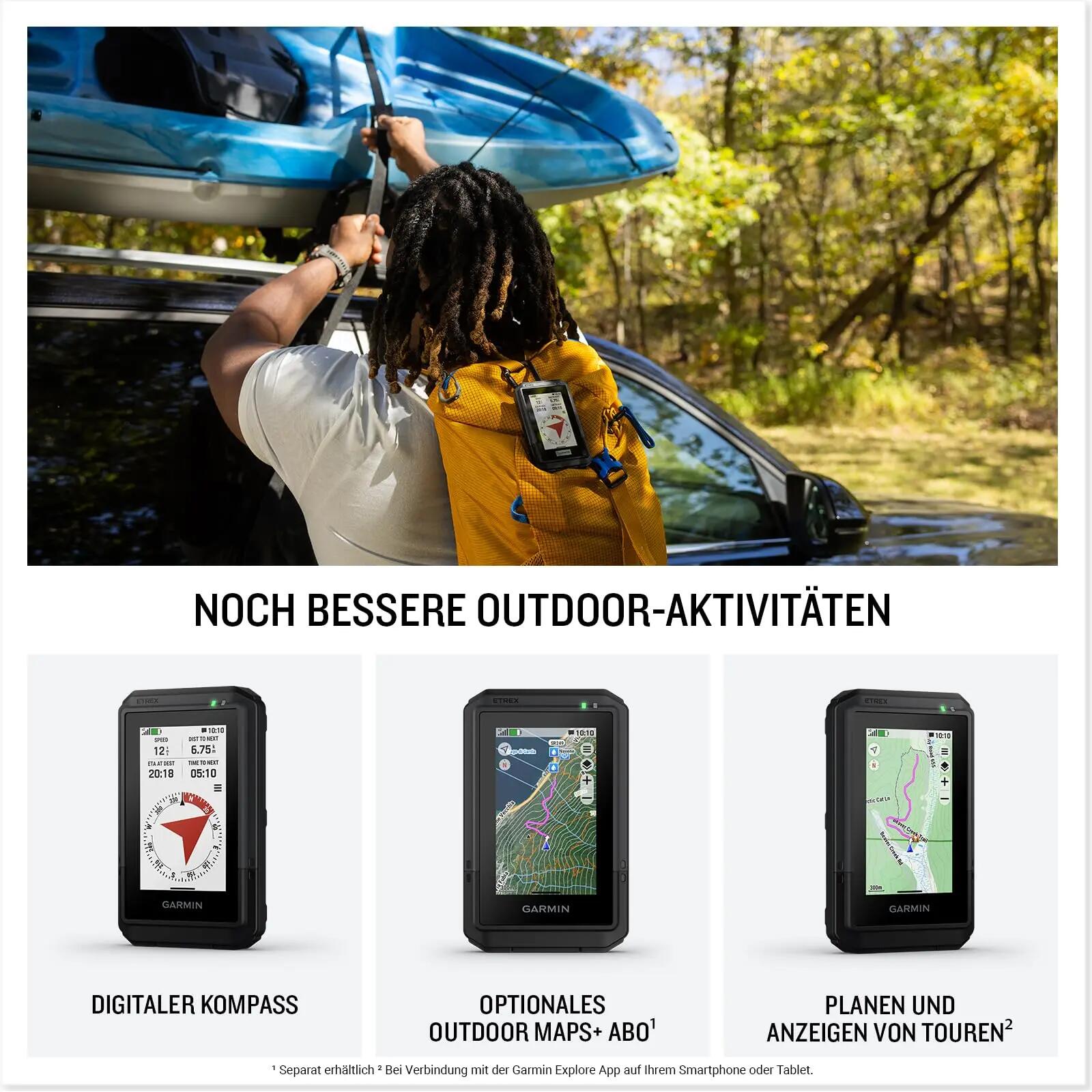 GPS portable - Outdoor - eTrex Touch - écran tactile, IP67 - noir 4/4