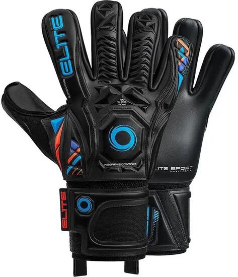 Gants de gardien - football - confortable, résistant - Supreme - Noir/Bleu