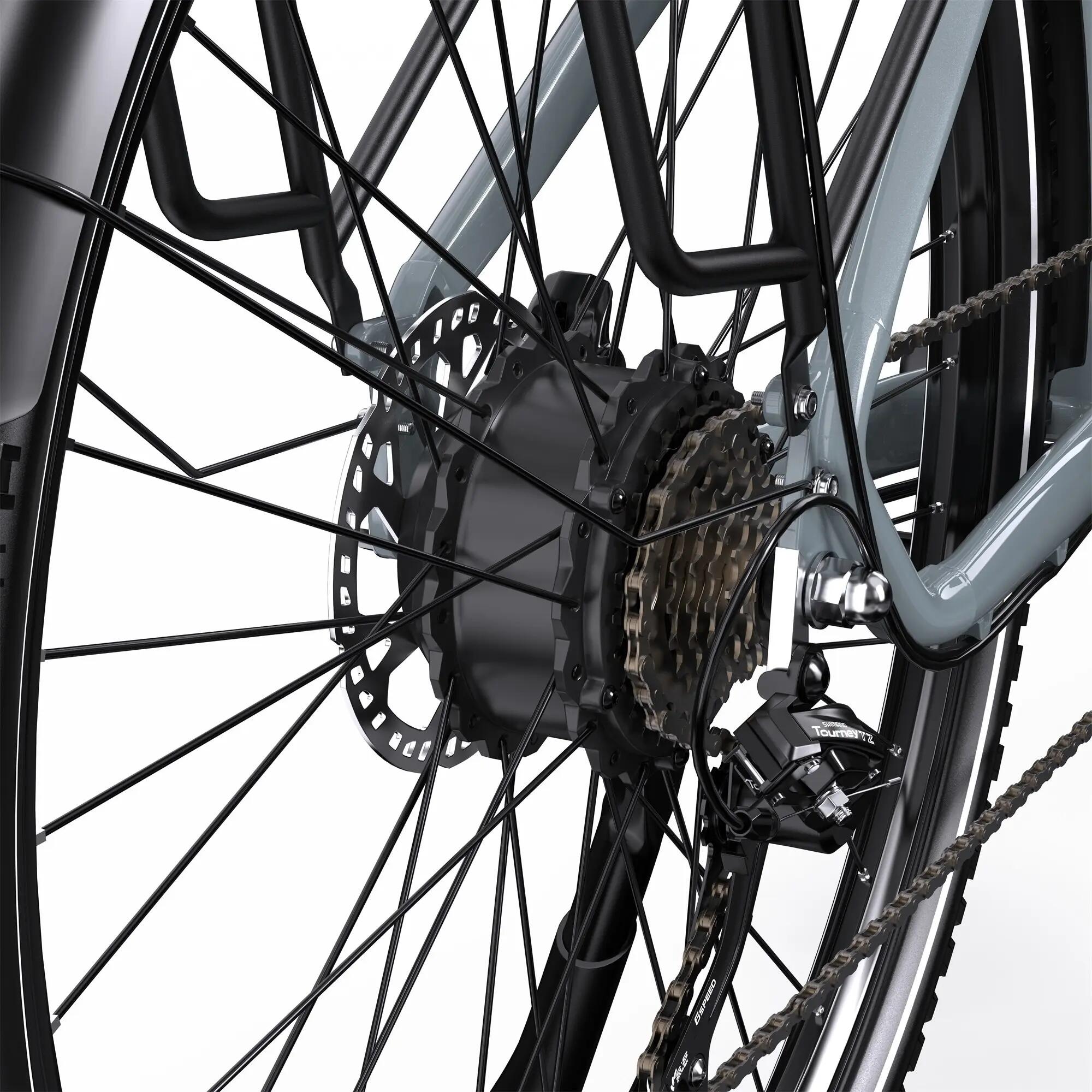 ONESPORT OT05 MAX Bici elettrica 250 W, batteria da 36 V 22,5 Ah, 7 velocità 9/11