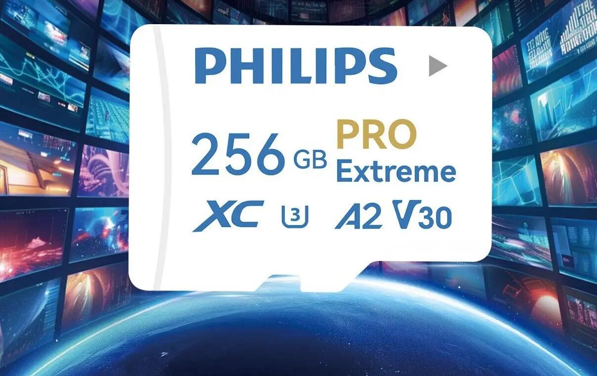 Carte micro SD Philips A2 256Go haute vitesse, carte TF pour drone, caméra d'act 3/3