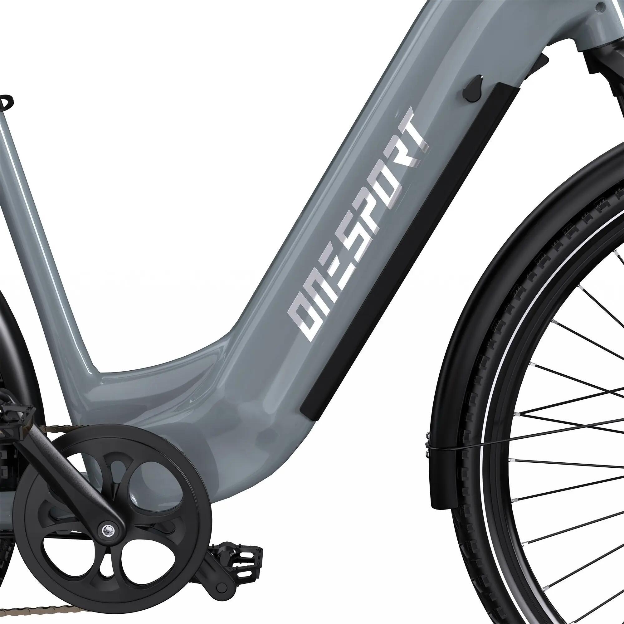 ONESPORT OT05 MAX Bici elettrica 250 W, batteria da 36 V 22,5 Ah, 7 velocità 10/11