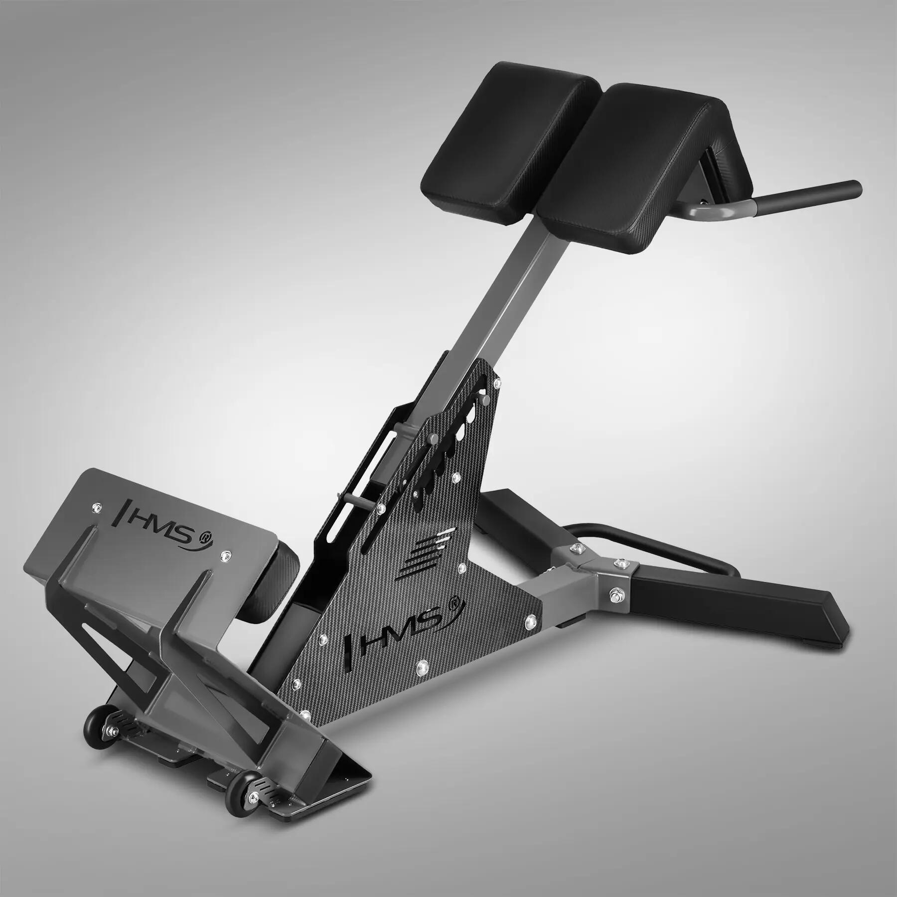 Banc romain multifonction réglable avec poignées pour dips HMS LR6815 1/9