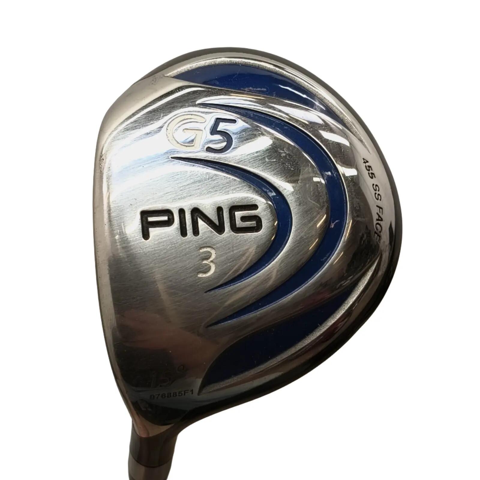 Left PING G5 Fairway Wood / Flex Regular / #3/15 1/5
