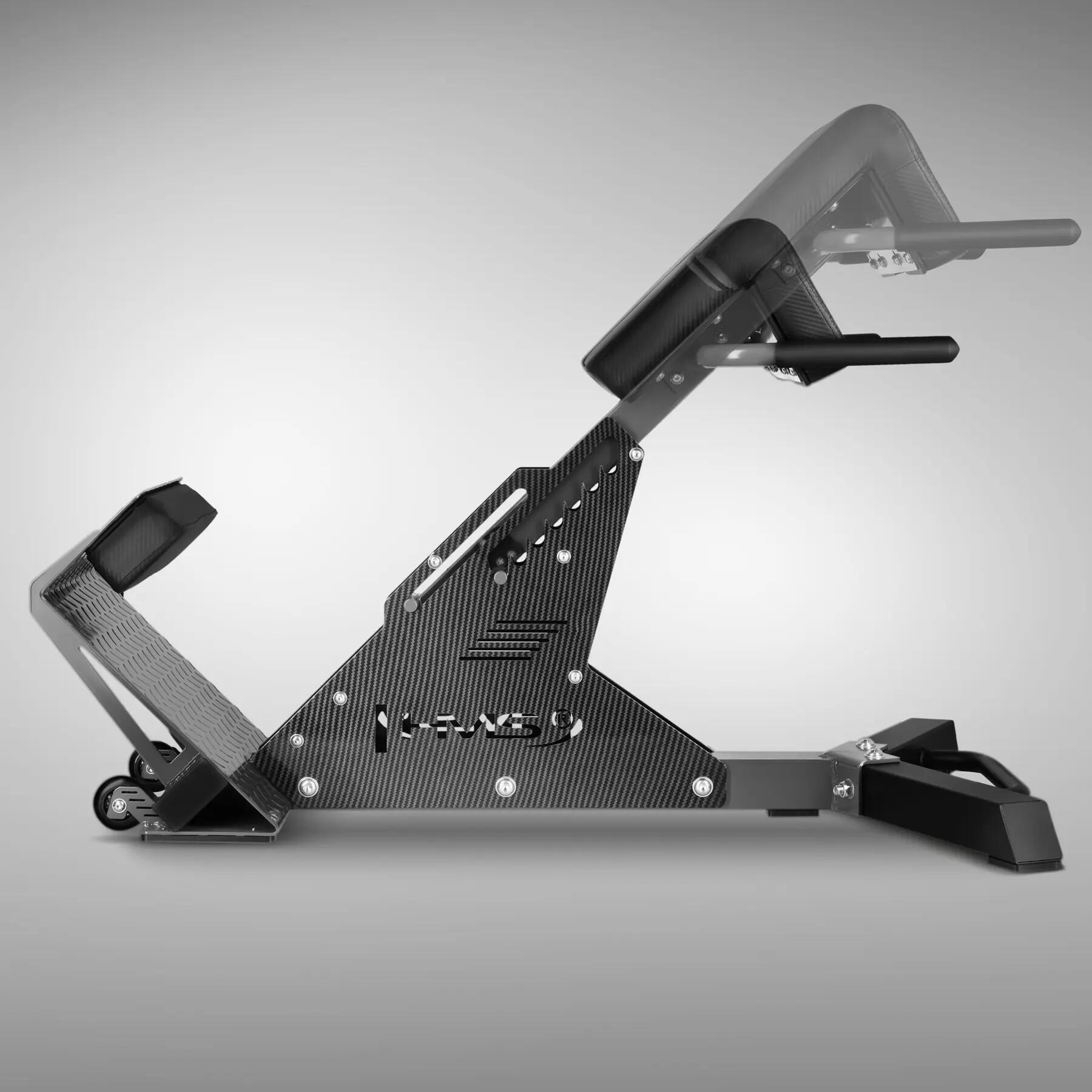 Banc romain multifonction réglable avec poignées pour dips HMS LR6815 3/9