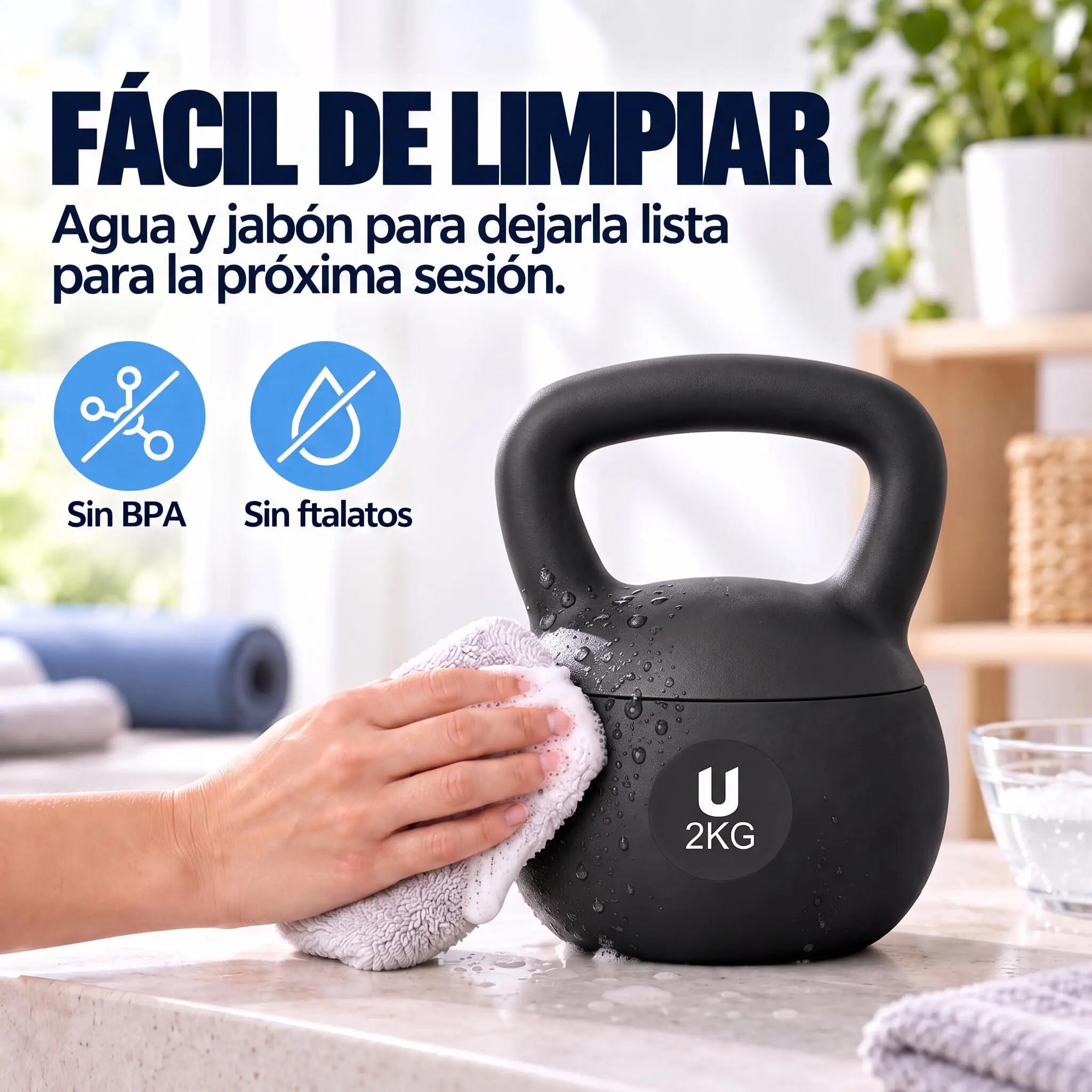 Unycos Nova Kettlebells 2 kgs Negro 9/9