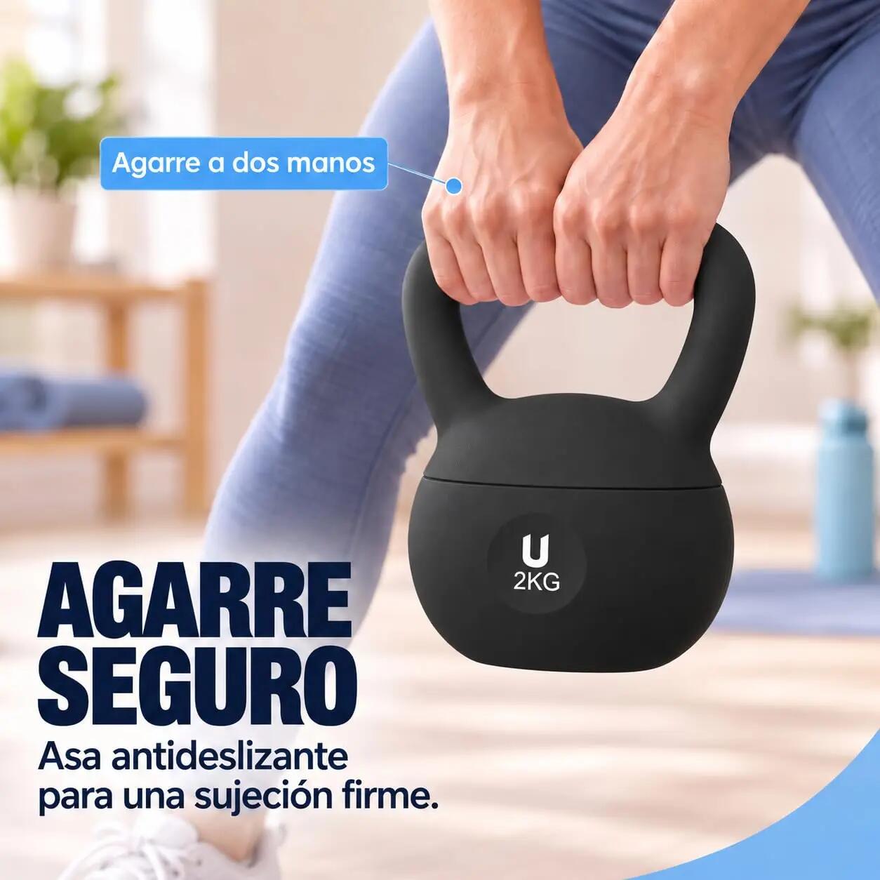 Unycos Nova Kettlebells 2 kgs Negro 5/9