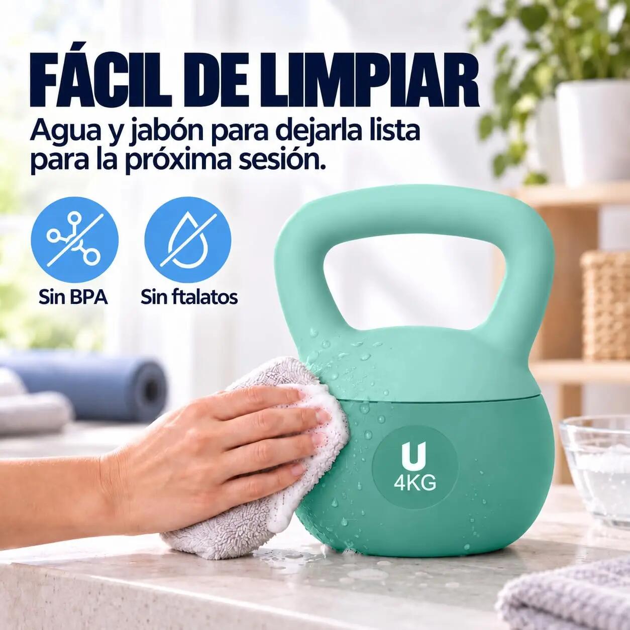 Unycos Nova Kettlebells 4 kgs Turquesa 9/9
