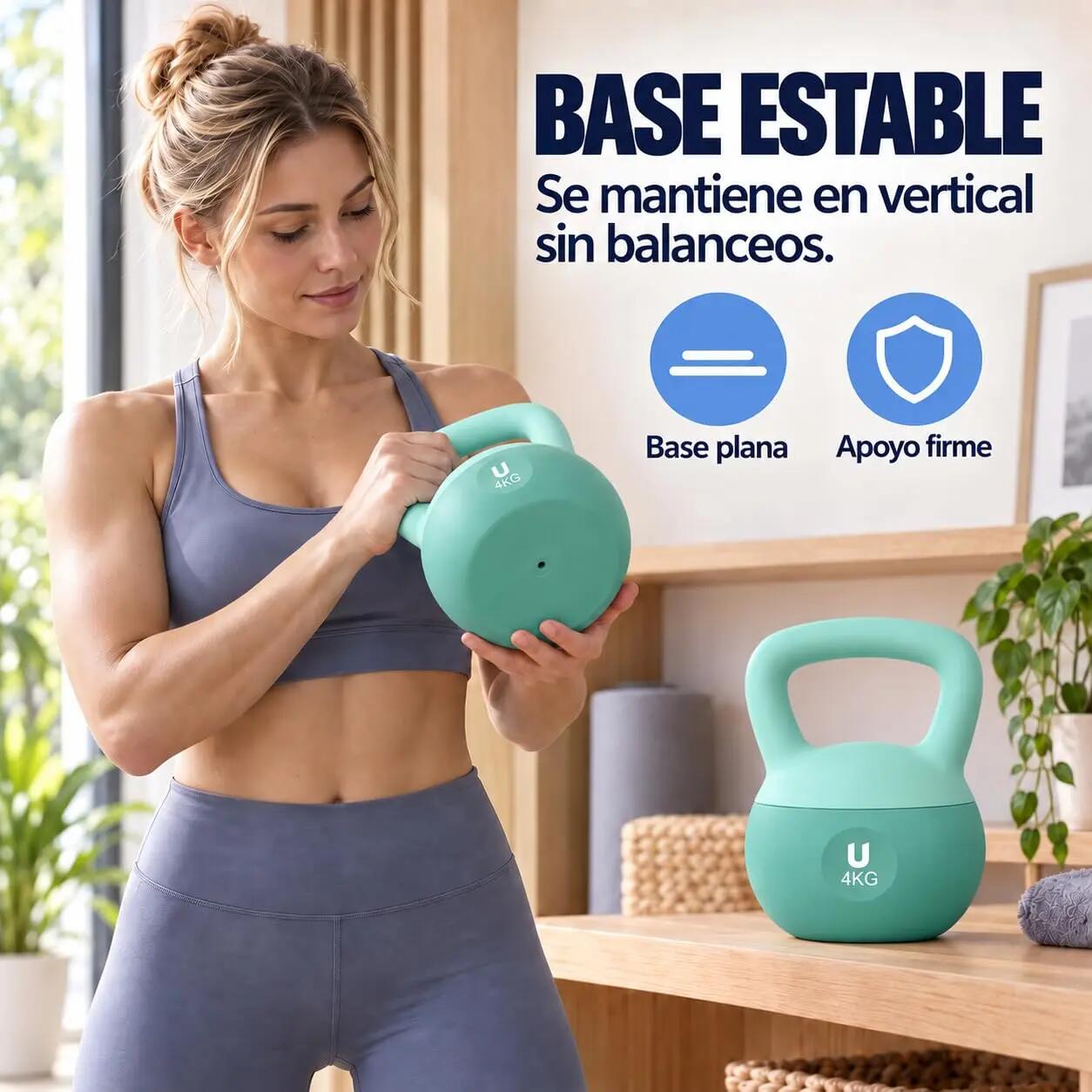 Unycos Nova Kettlebells 4 kgs Turquesa 6/9