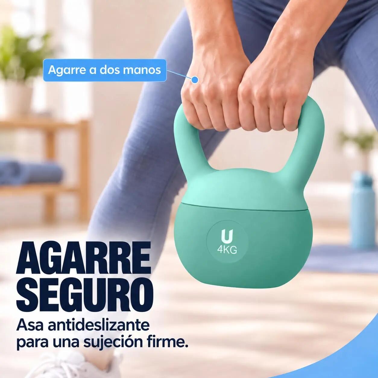 Unycos Nova Kettlebells 4 kgs Turquesa 5/9
