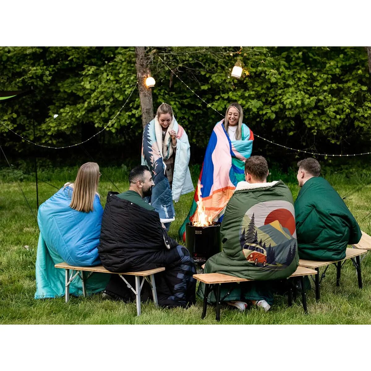 Campingdeken Liva - 4-in-1 outdoor deken - slaapzak - kussen - waterdicht 5/15