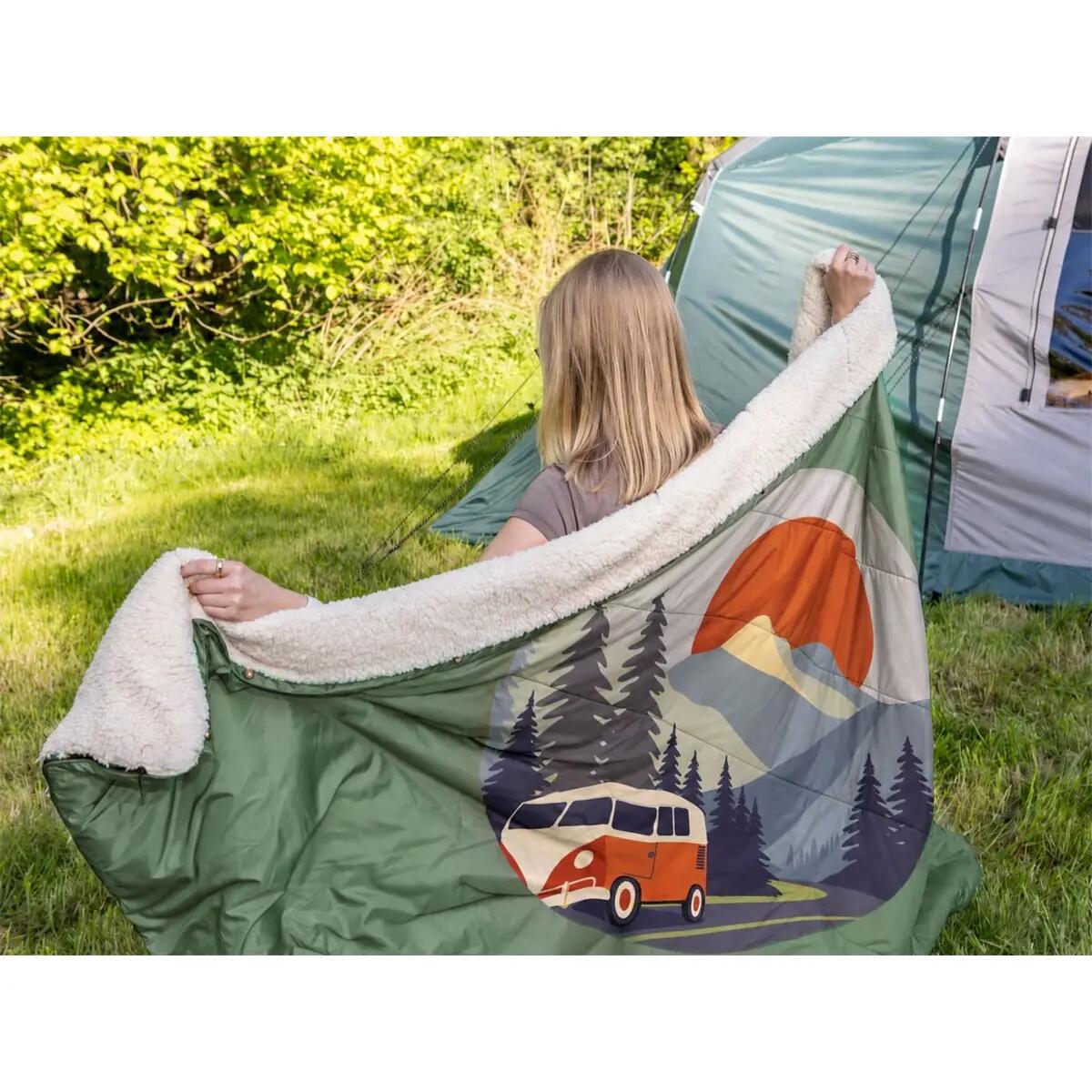 Campingdeken Liva - 4-in-1 outdoor deken - slaapzak - kussen - waterdicht 4/15