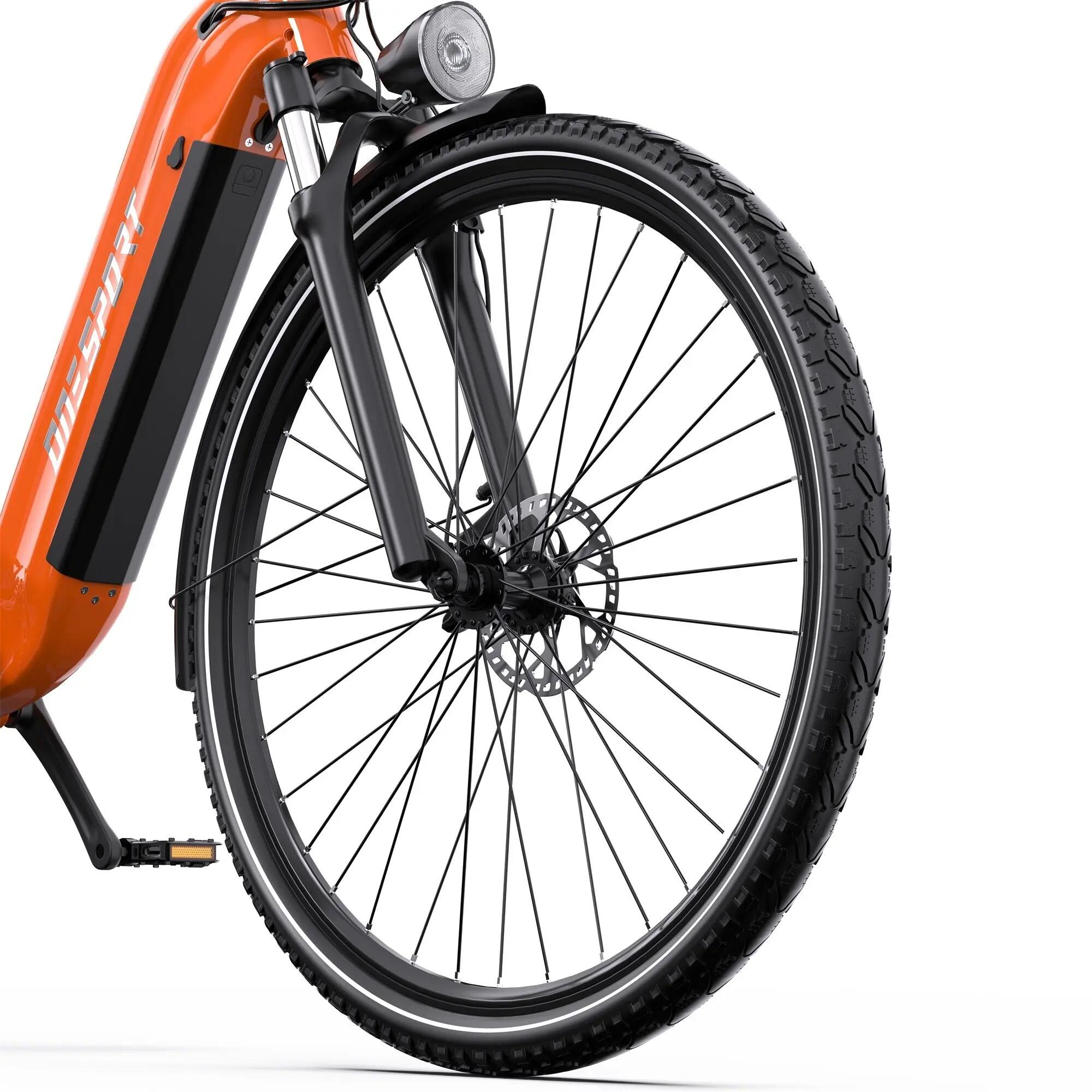 ONESPORT OT05 MAX Bici elettrica 250 W, batteria da 36 V 22,5 Ah, 7 velocità 9/12