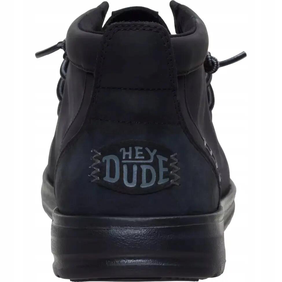 Buty HEY DUDE HD45161 WALLY MID GRIPR LEATHER Czarny 6/6