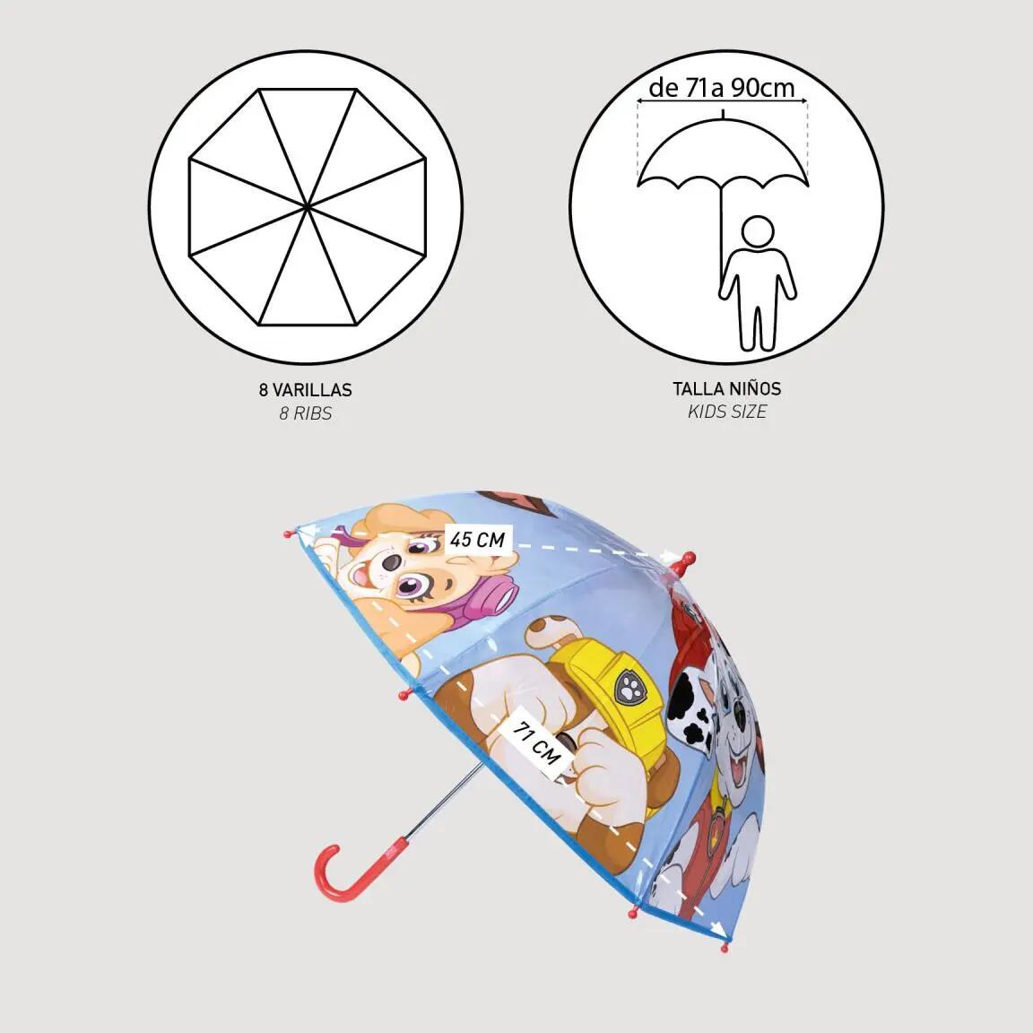 Guarda-Chuva The Paw Patrol Multicolor 6/8
