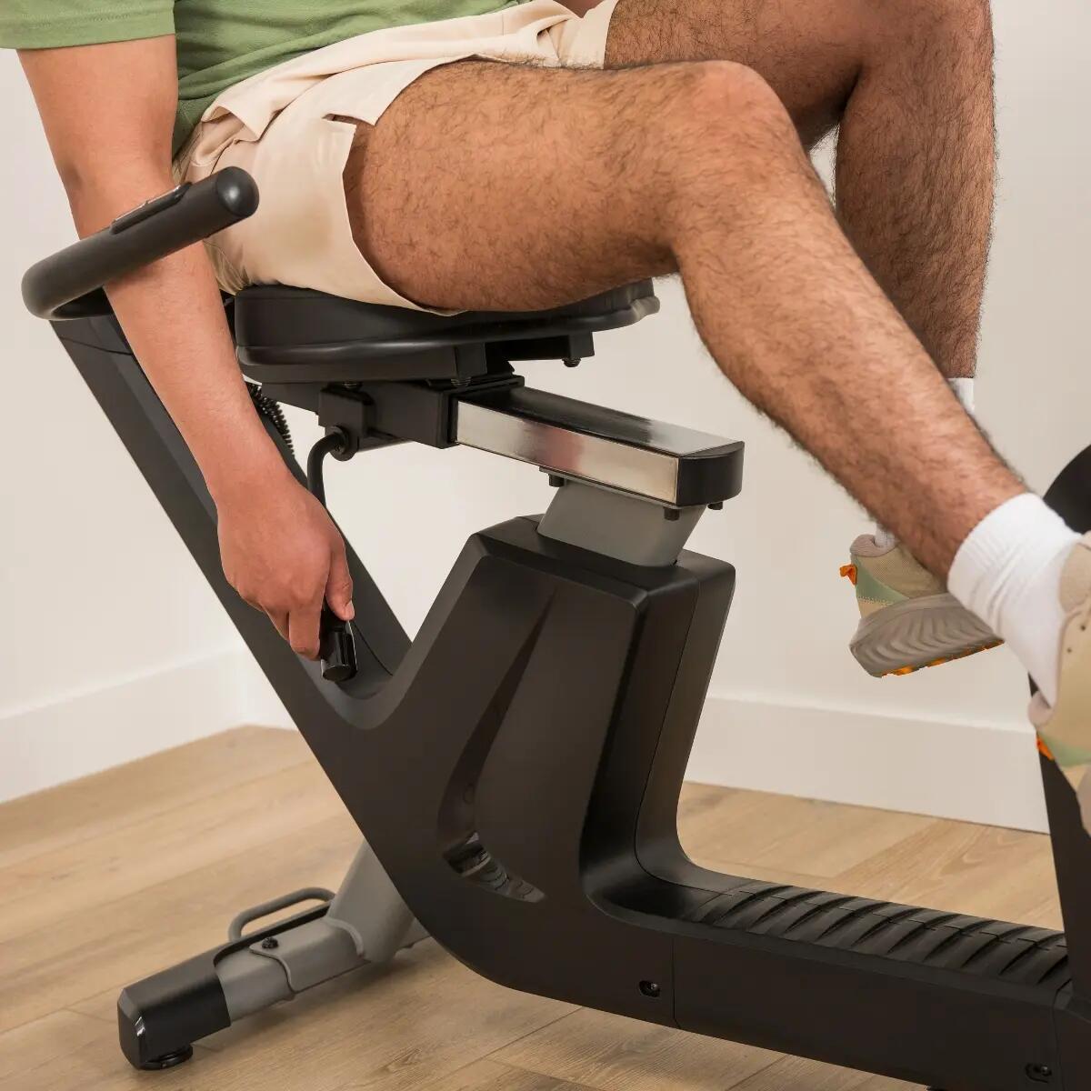 Bicicleta reclinada 280R magnética, 100 níveis, Bluetooth FTMS, Kinomap Zwift 5/8