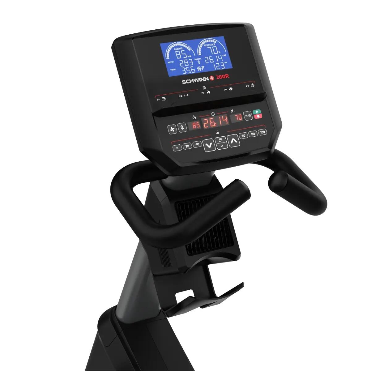 Bicicleta reclinada 280R magnética, 100 níveis, Bluetooth FTMS, Kinomap Zwift 3/8