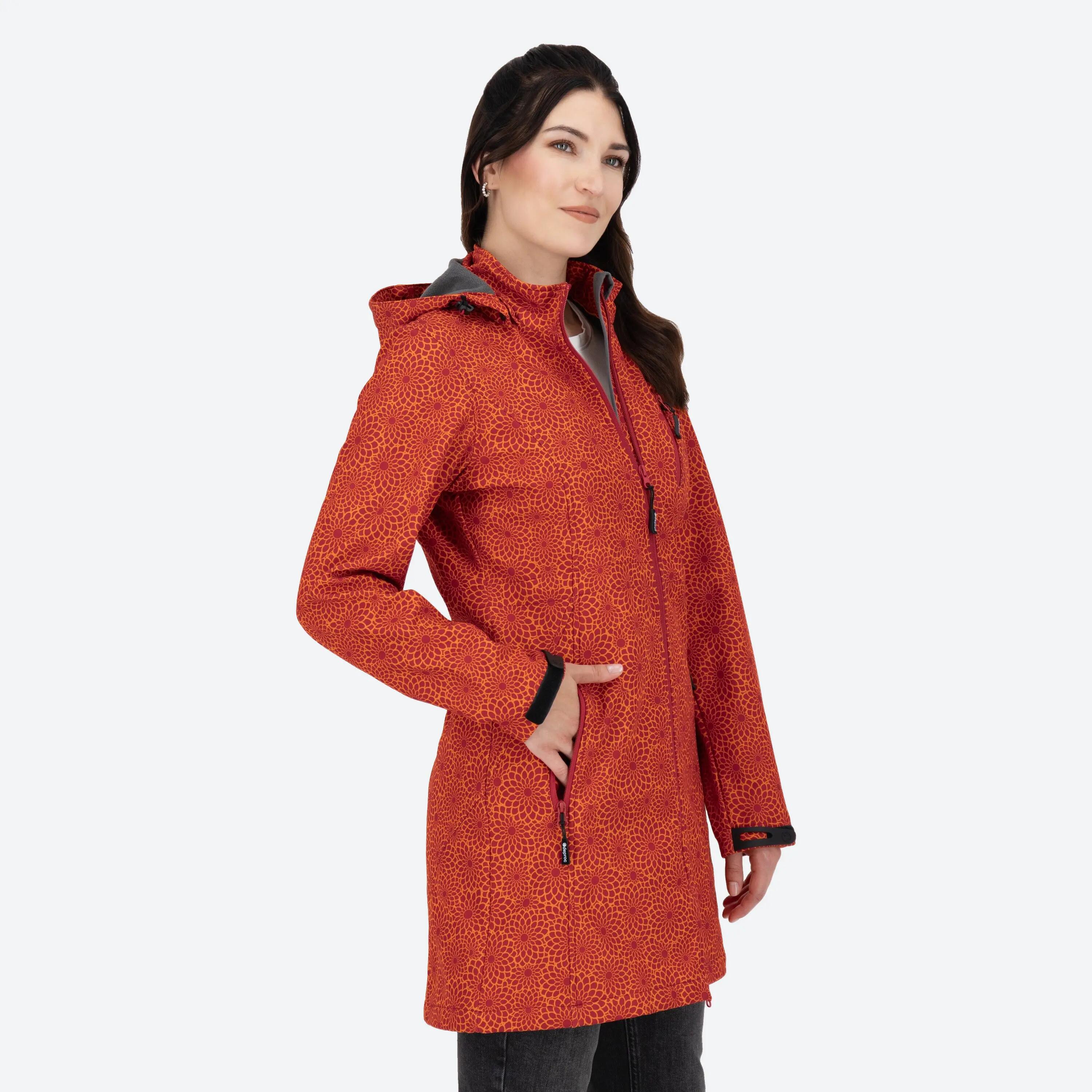 Femme - Randonnée - Veste mi-saison coupe-vent et imperméable - SHELBY 2/4