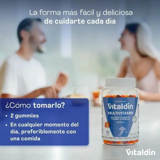 Gominolas de Multivitaminas sin Azúcar para adultos 9/12