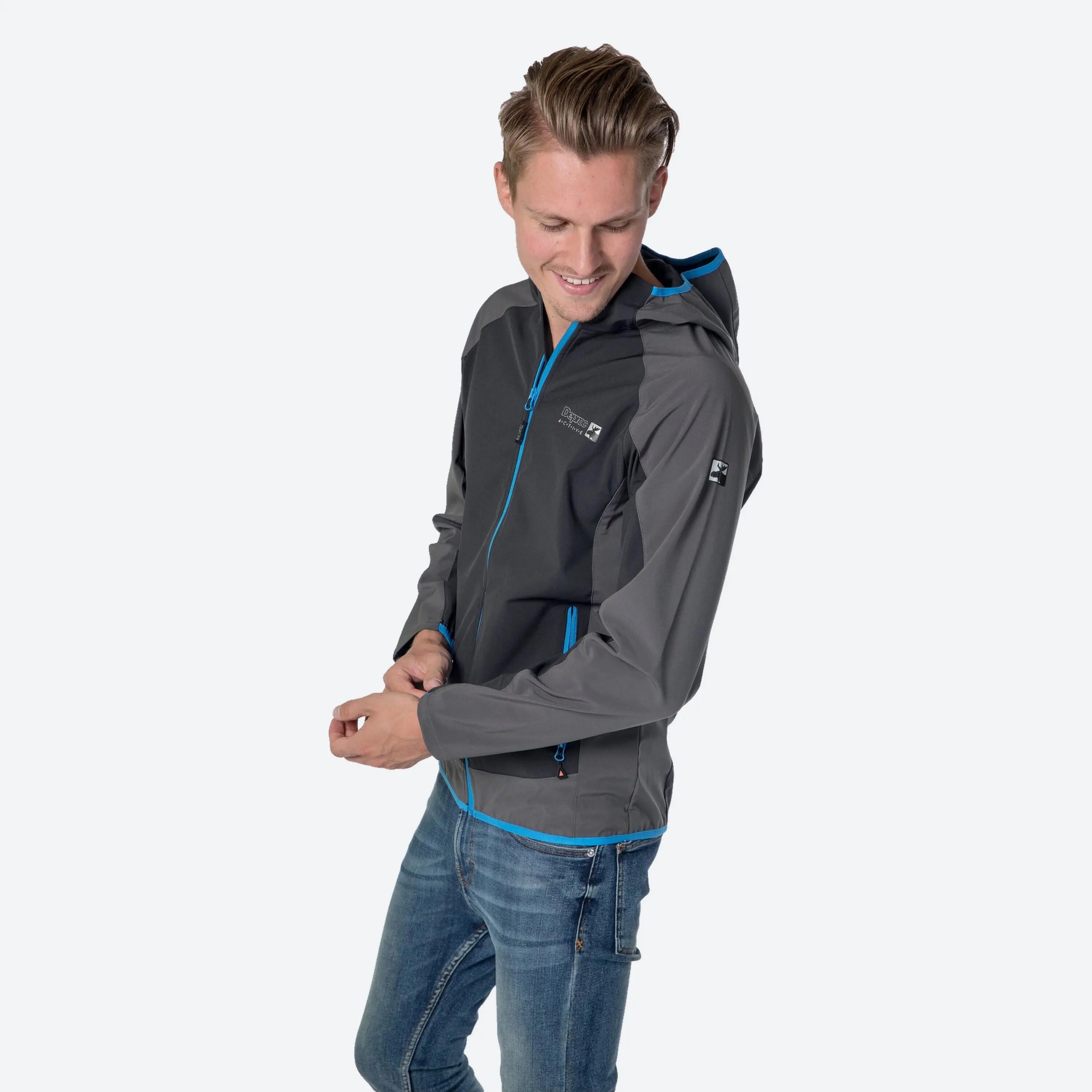Herren - Naturwandern - Softshelljacke - CAVELL - indigoblau 2/4