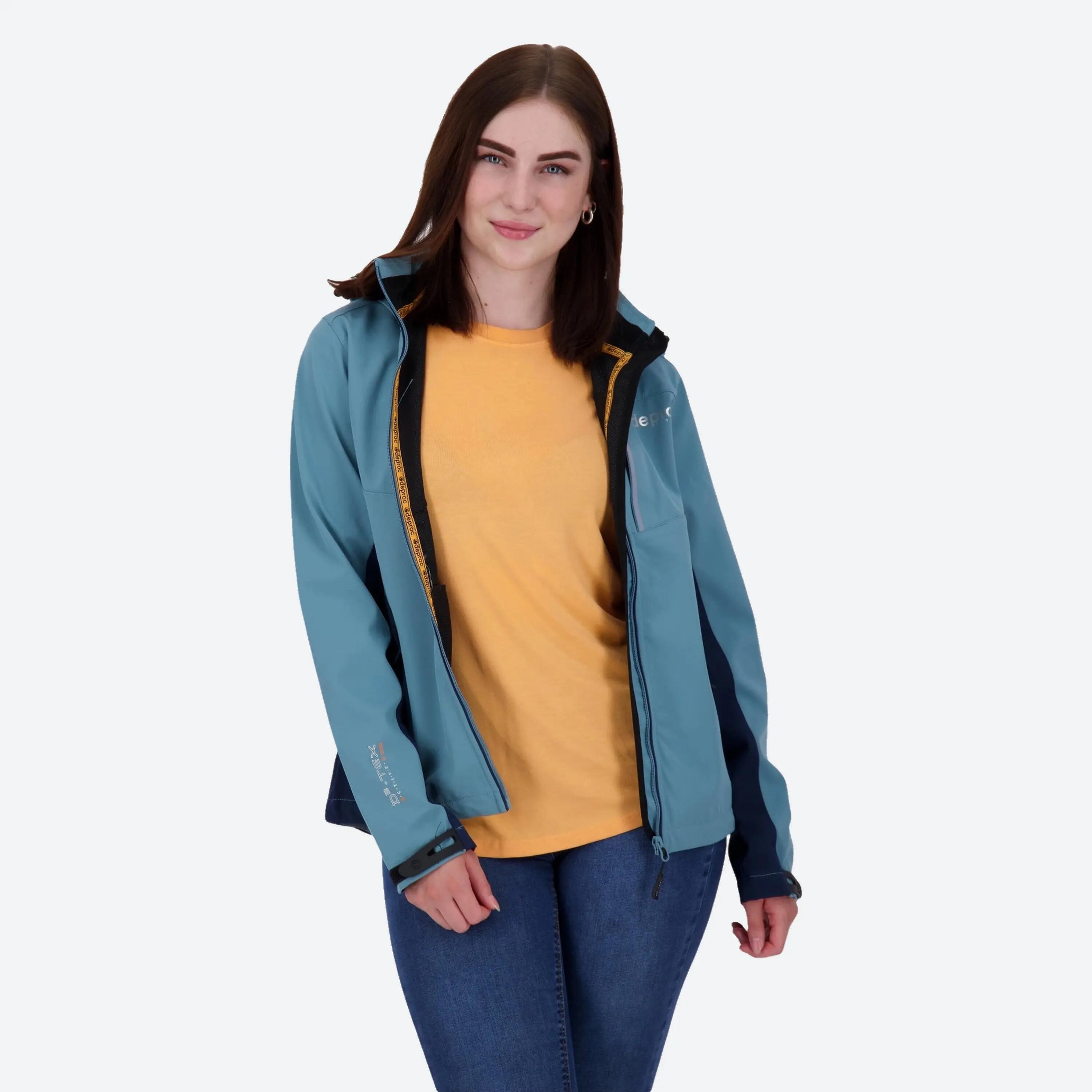 Femme - Randonnée Softshell - coupe-vent, micropolaire 7/8