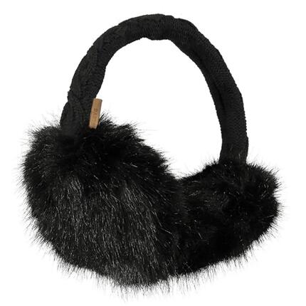 Cache Oreilles Fur Earmuffs Black